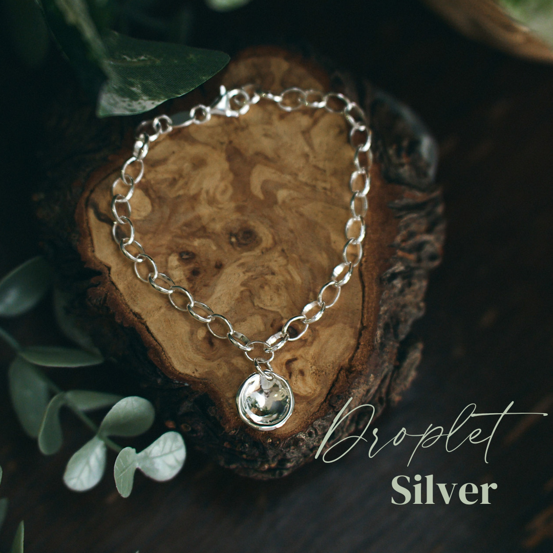 Enamel Droplet Charm Bracelet