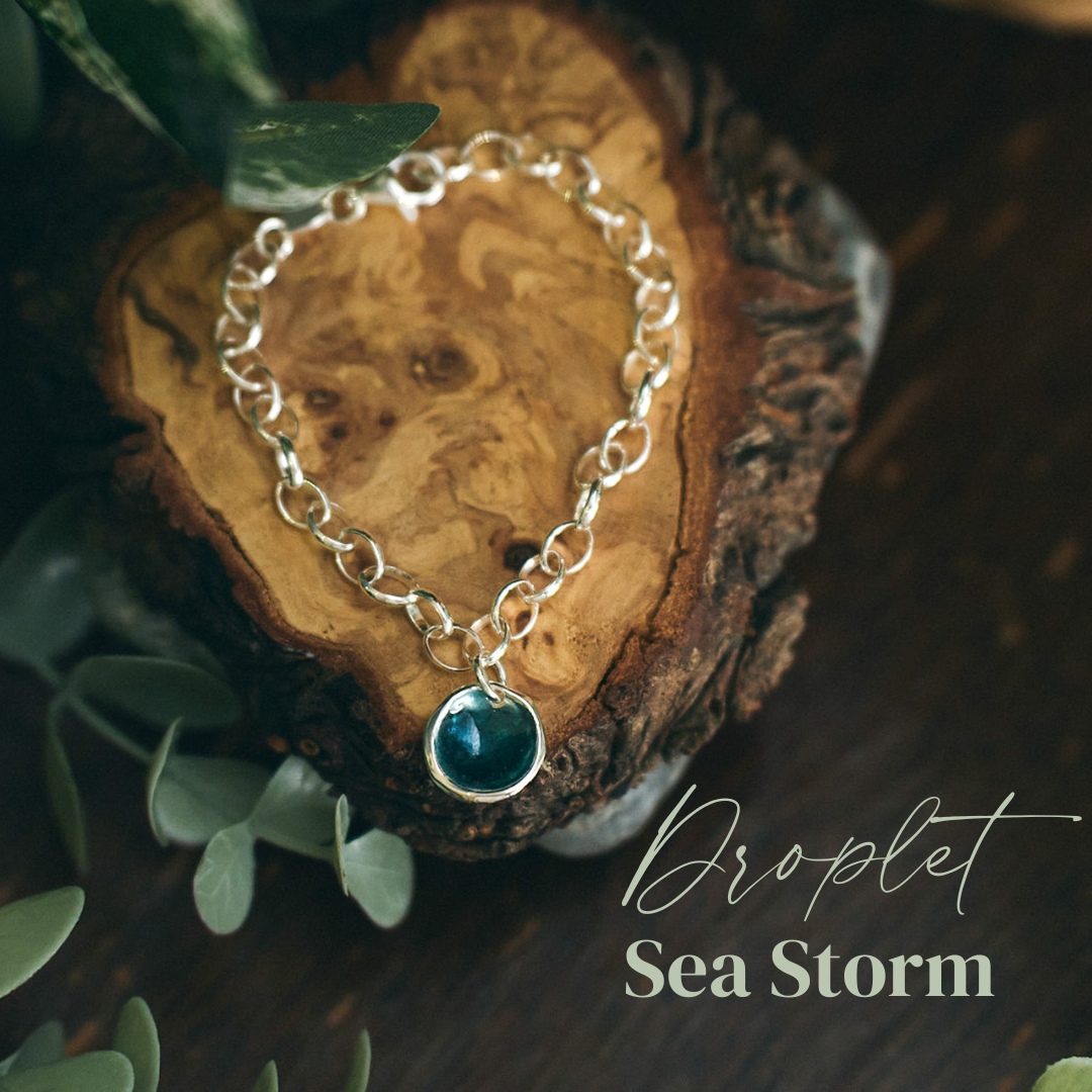 Enamel Droplet Charm Bracelet
