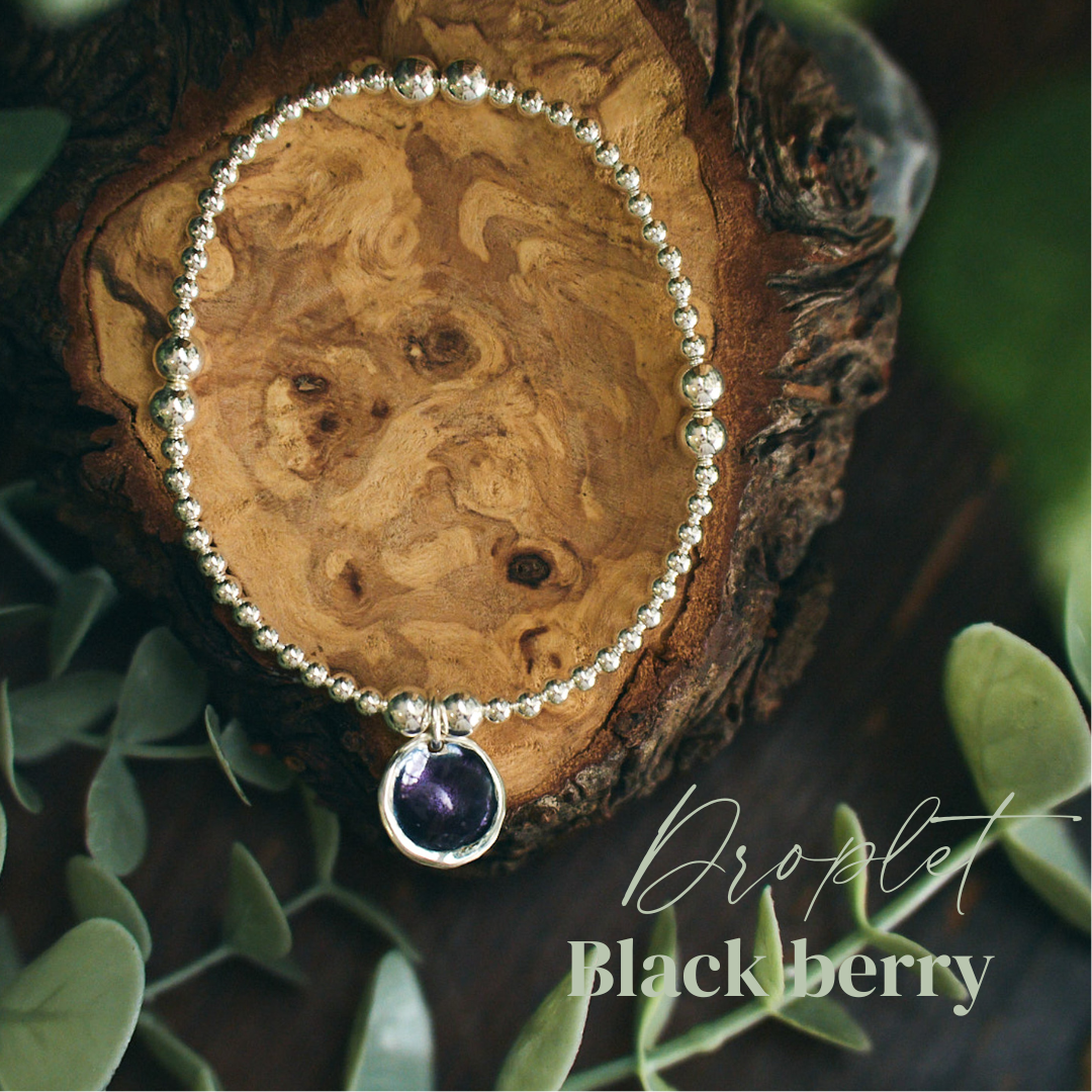 Enamel Droplet Charm Bracelet