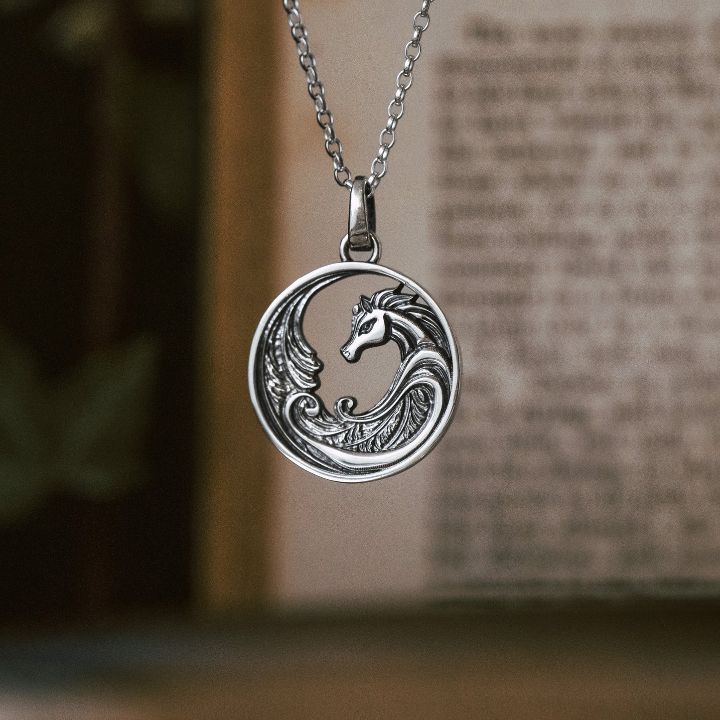 Glashtyn (Cabbyl Ushtey) Sterling Silver Pendant