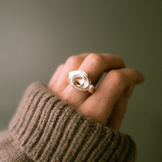 One of a kind Drift Sterling Silver Ring - Size M