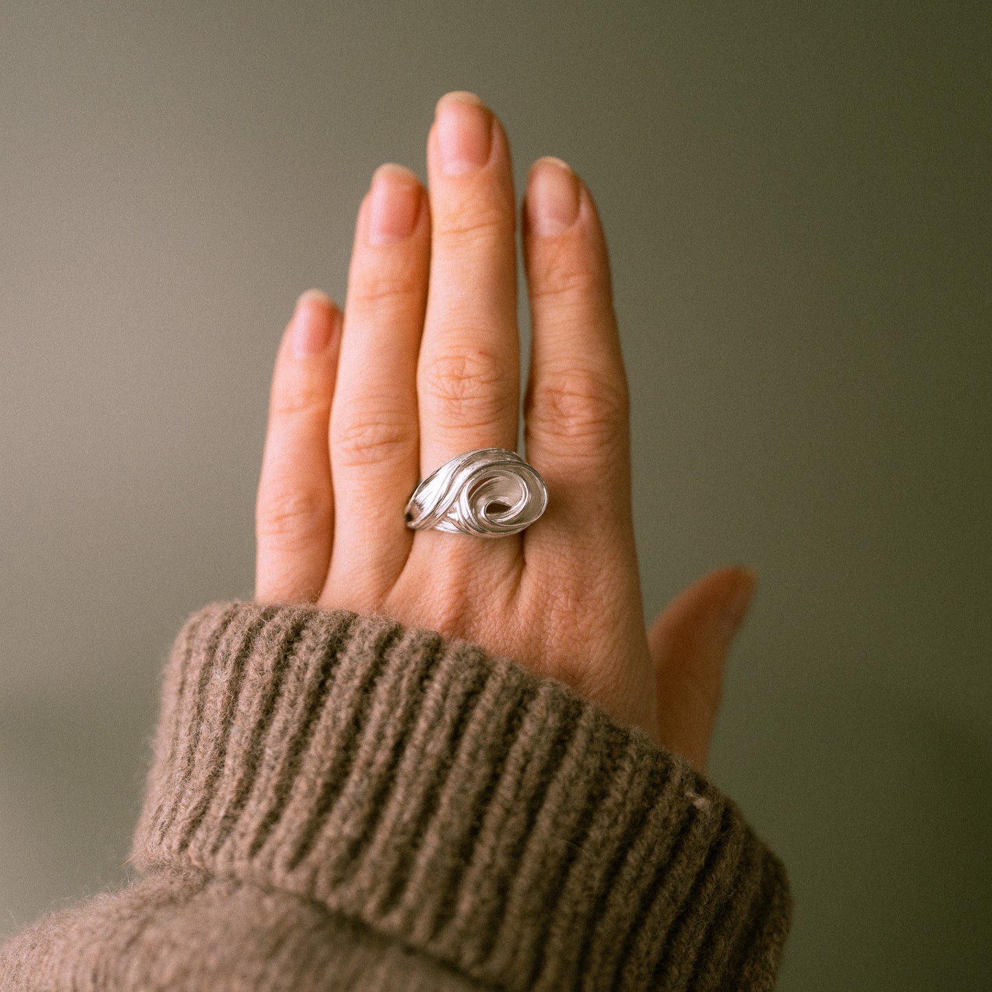 One of a kind Drift Sterling Silver Ring - Size M