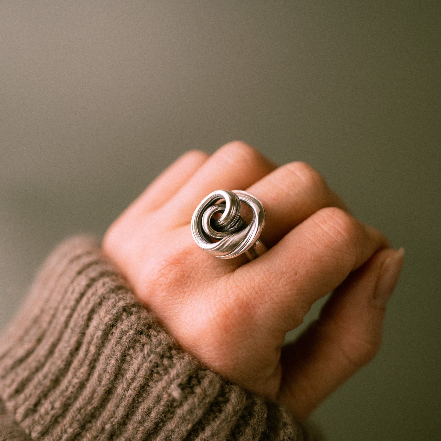 One of a kind Drift Sterling Silver Ring - Size L