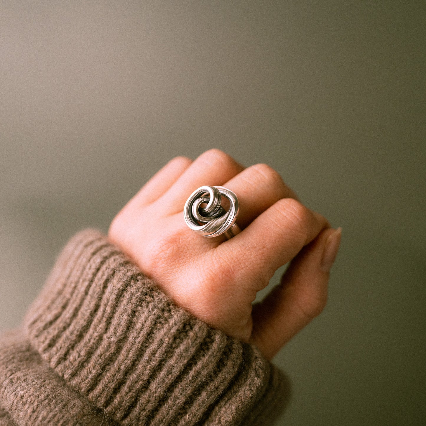 One of a kind Drift Sterling Silver Ring - Size L