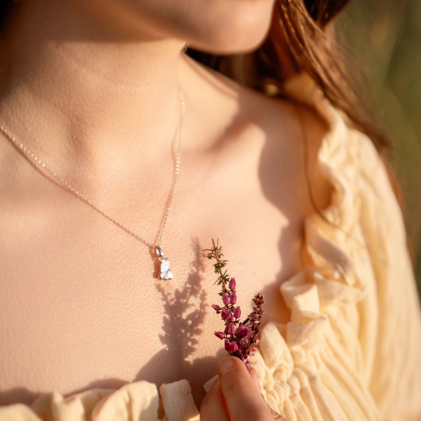 Sterling Silver Bumble Bee Charm Necklace