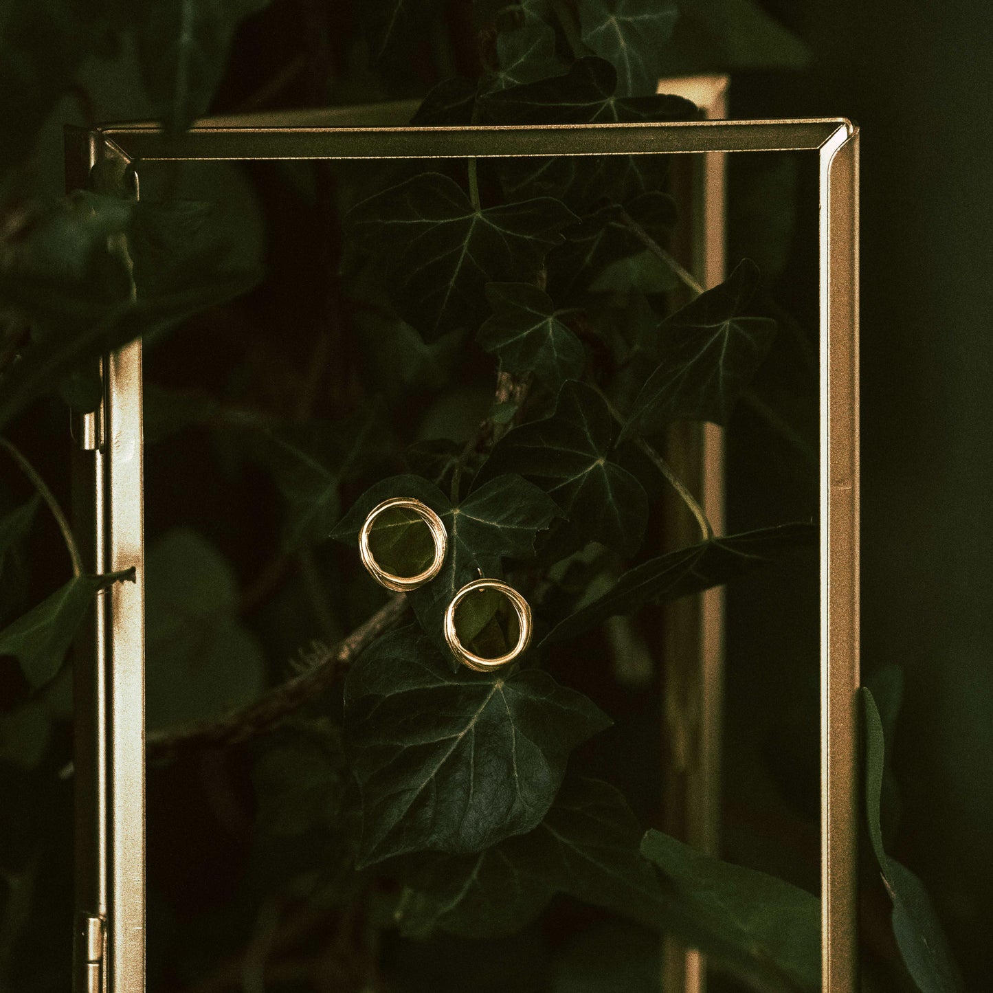 Gold Drift Stud Earrings