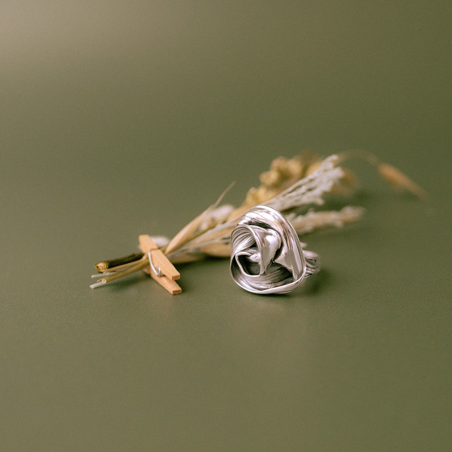 One of a kind Drift Sterling Silver Ring - Size R