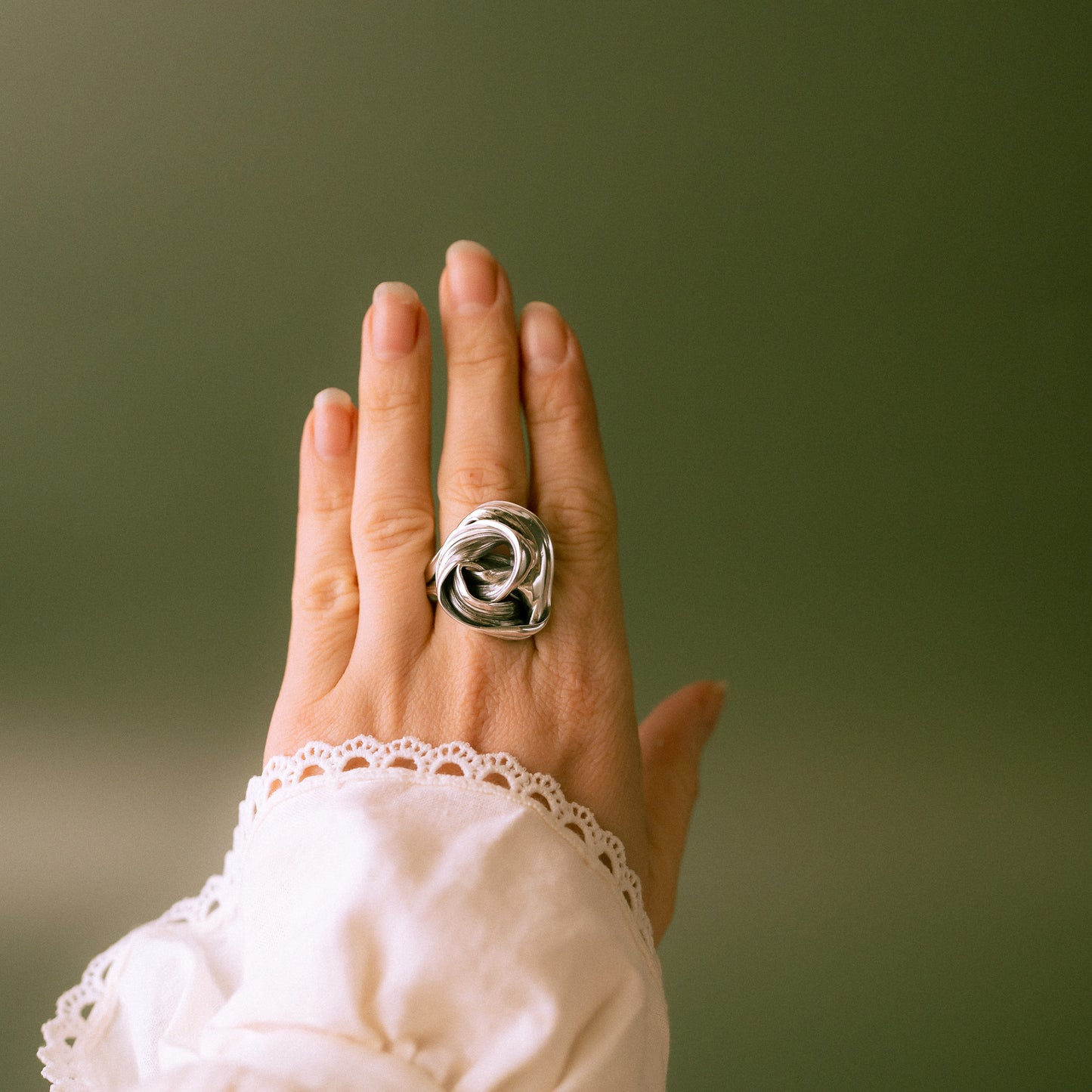 One of a kind Drift Sterling Silver Ring - Size R