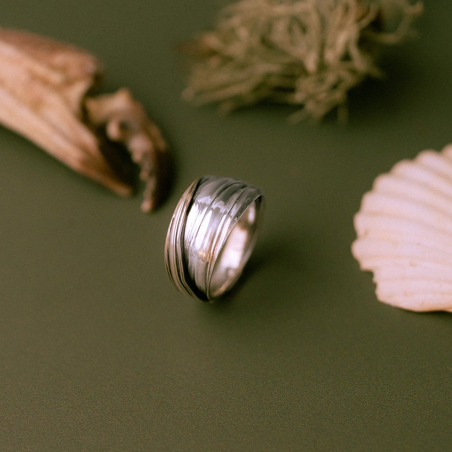 One of a kind Drift Sterling Silver Ring - Size T
