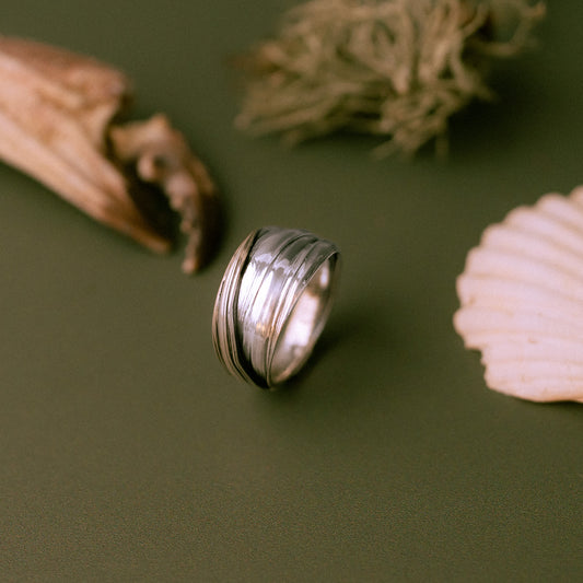 One of a kind Drift Sterling Silver Ring - Size T