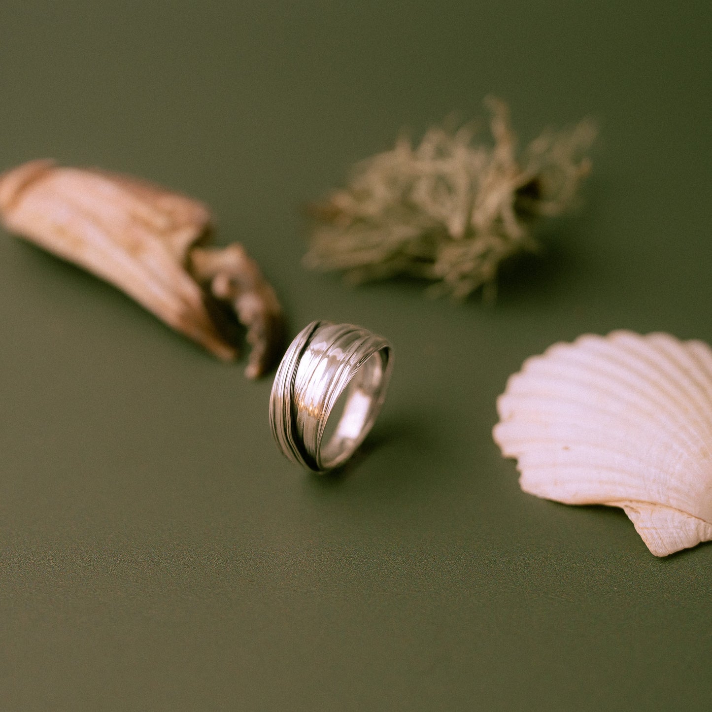 One of a kind Drift Sterling Silver Ring - Size T