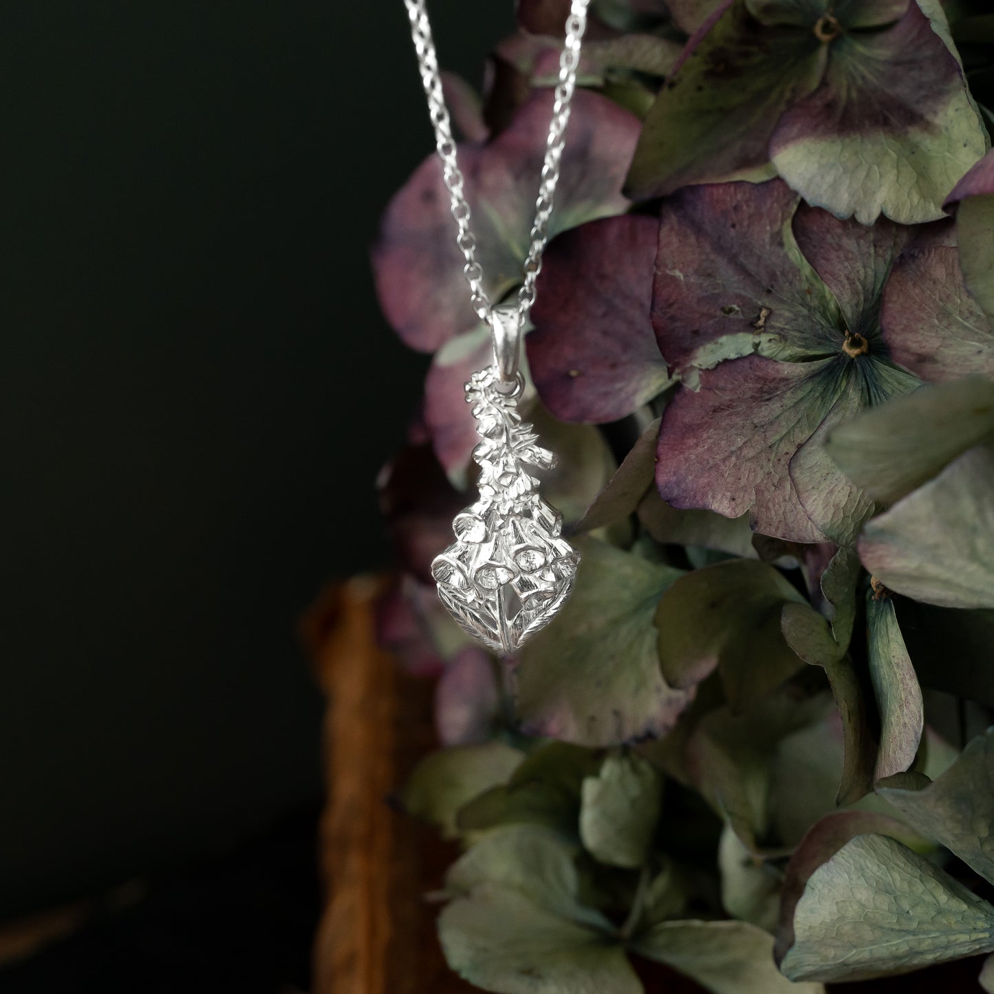 Sterling Silver Foxglove Necklace