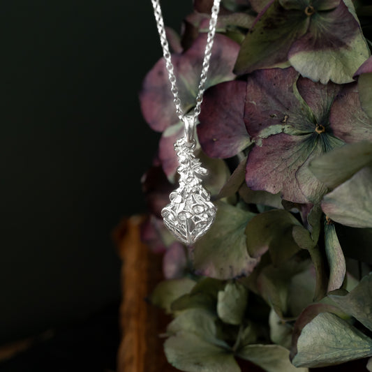 Sterling Silver Foxglove Necklace