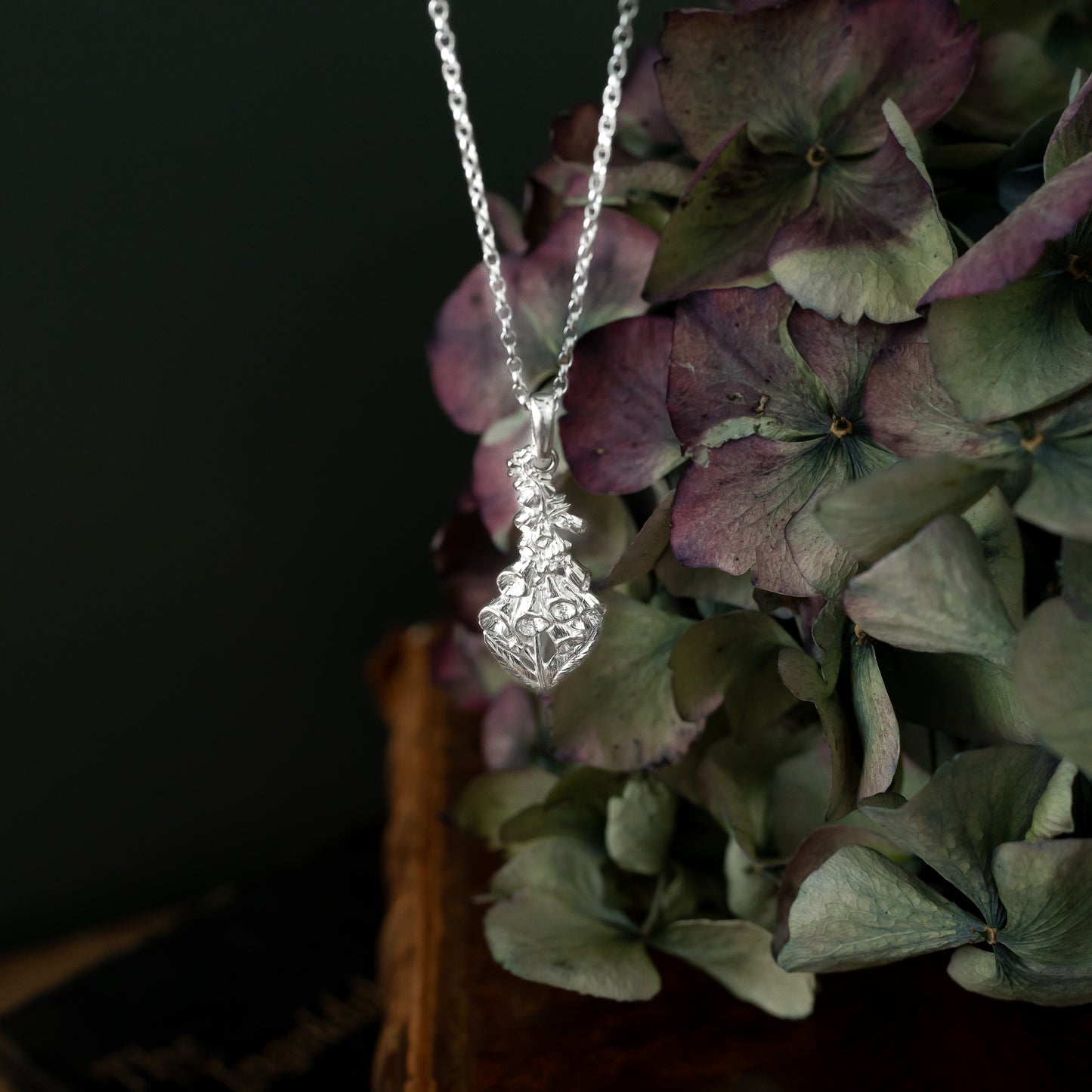 Sterling Silver Foxglove Necklace