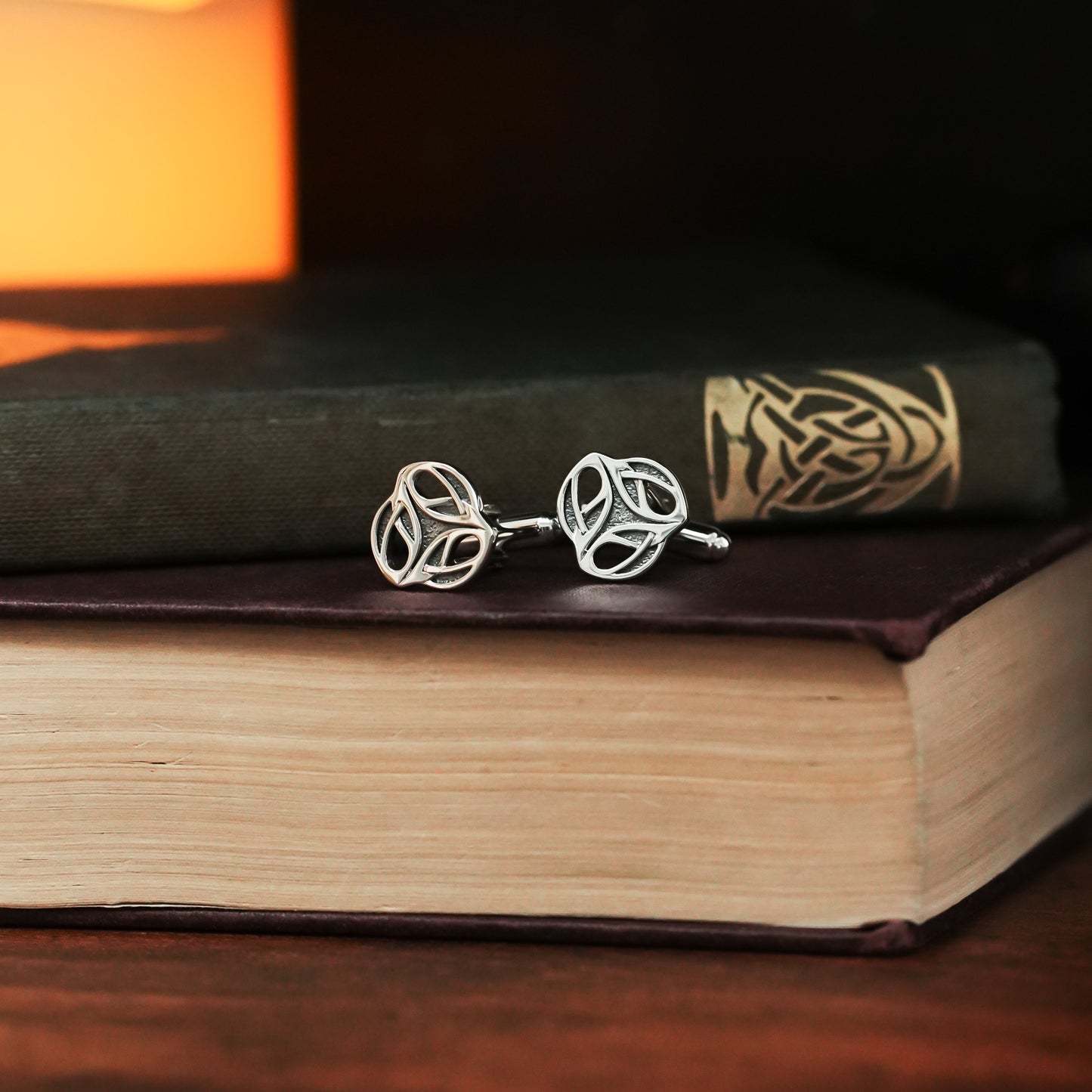 Archibald Knox Ulican Silver Cufflinks