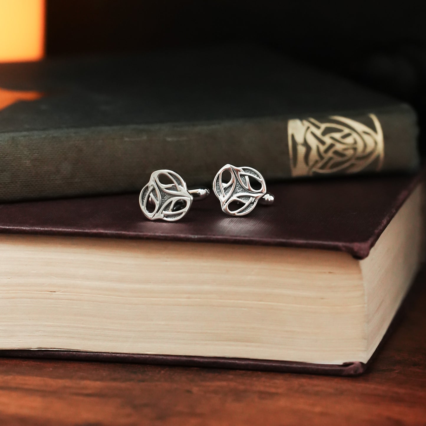 Archibald Knox Ulican Silver Cufflinks