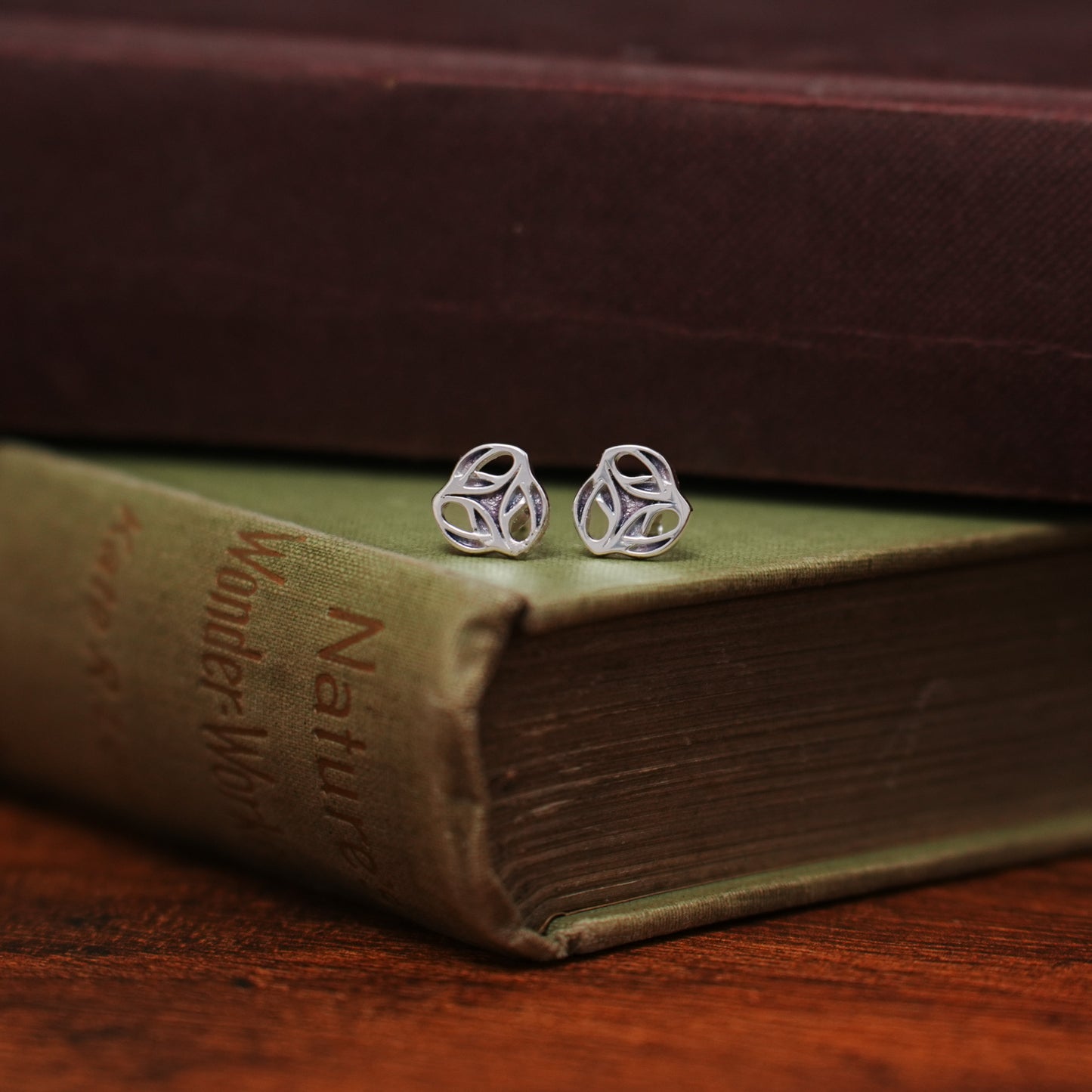 Heather - Archibald Knox Ulican Enamel Stud Earrings