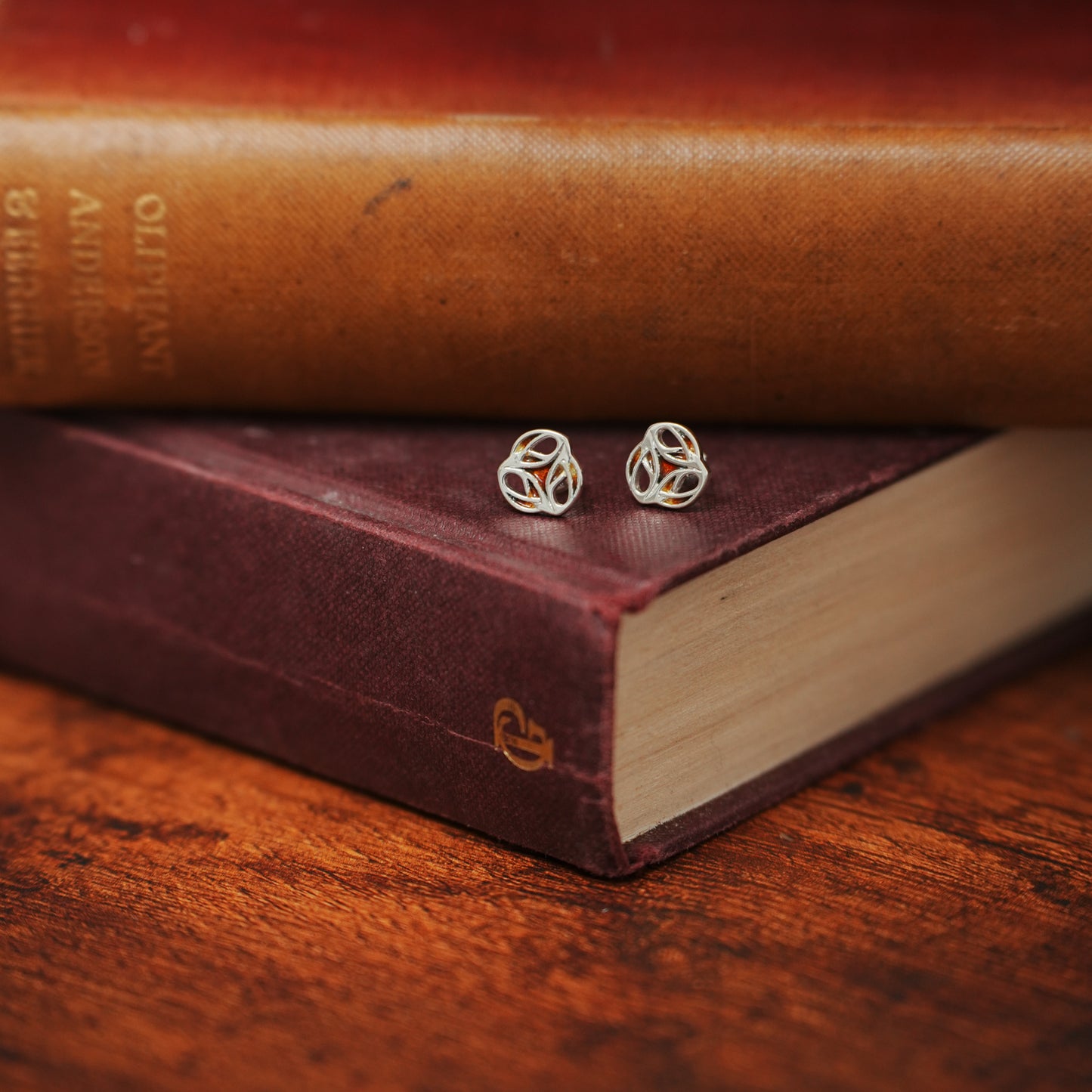 Ember - Archibald Knox Ulican Enamel Stud Earrings