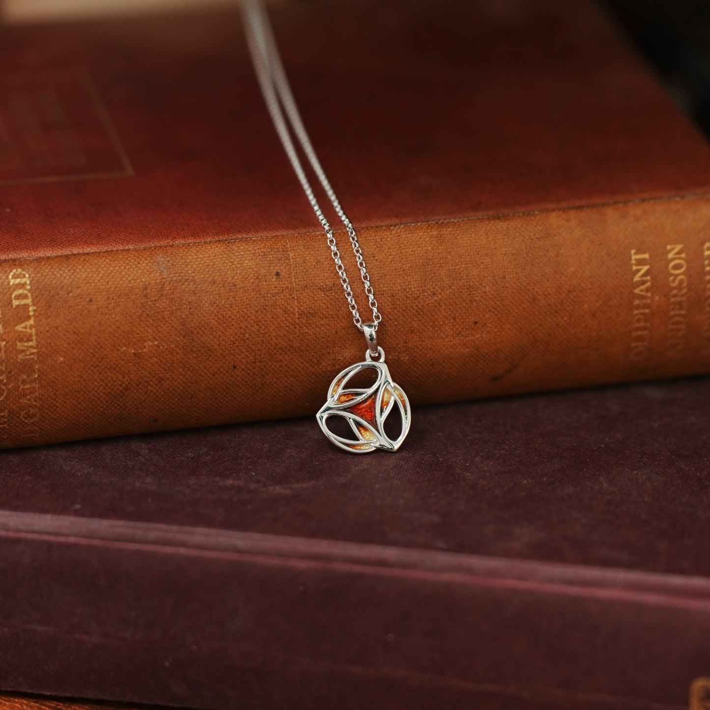 Ember - Archibald Knox Small Ulican Pendant Necklace