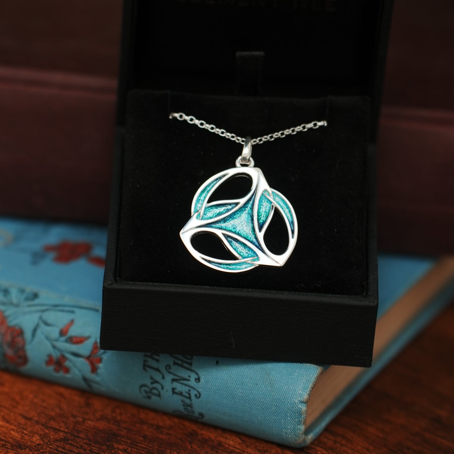 Tide - Archibald Knox Ulican Large Enamel Pendant Necklace