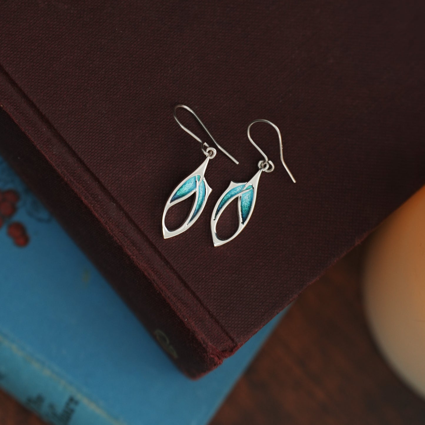 Tide - Archibald Knox Ulican Thorn Enamel Earrings