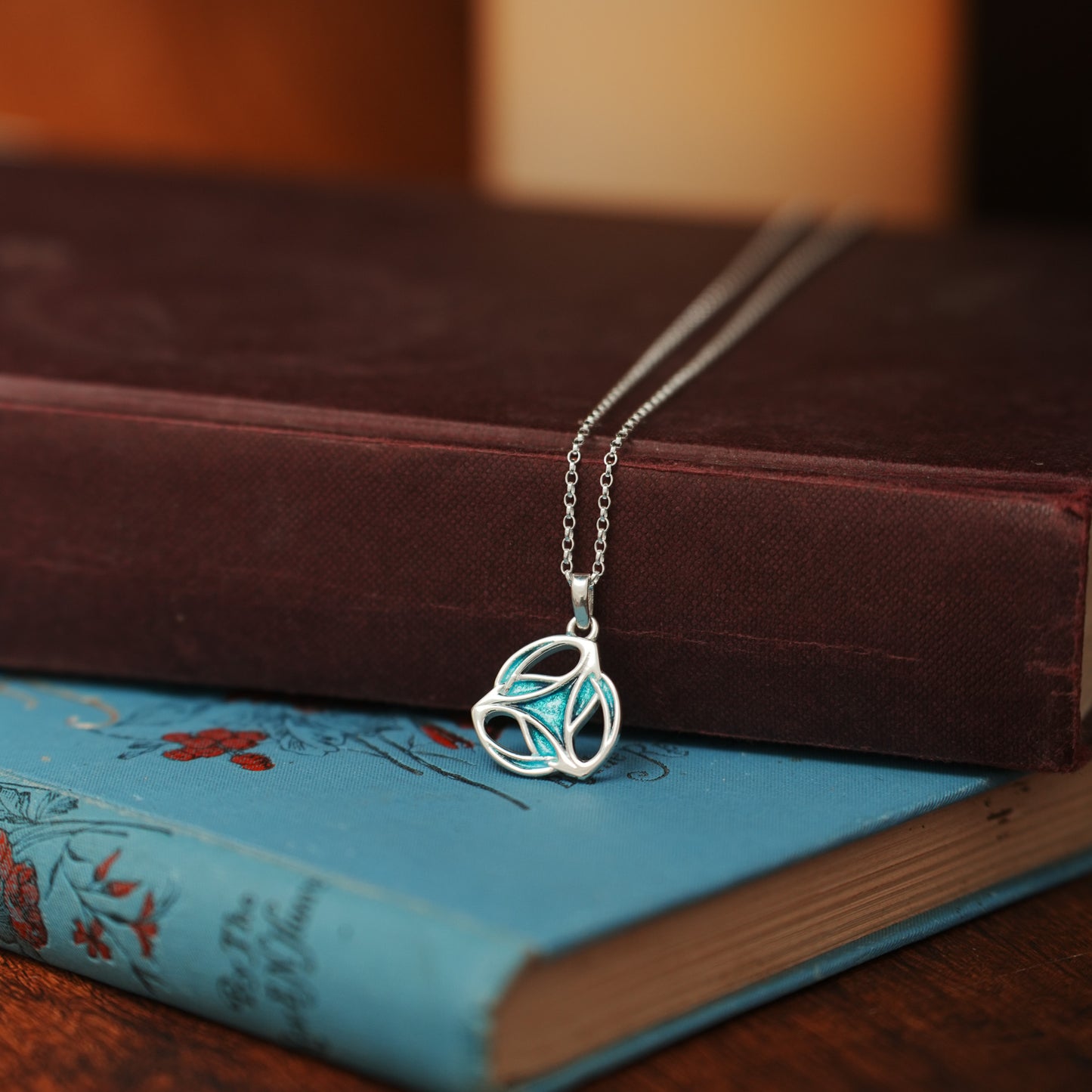 Tide - Archibald Knox Ulican Small Enamel Pendant Necklace