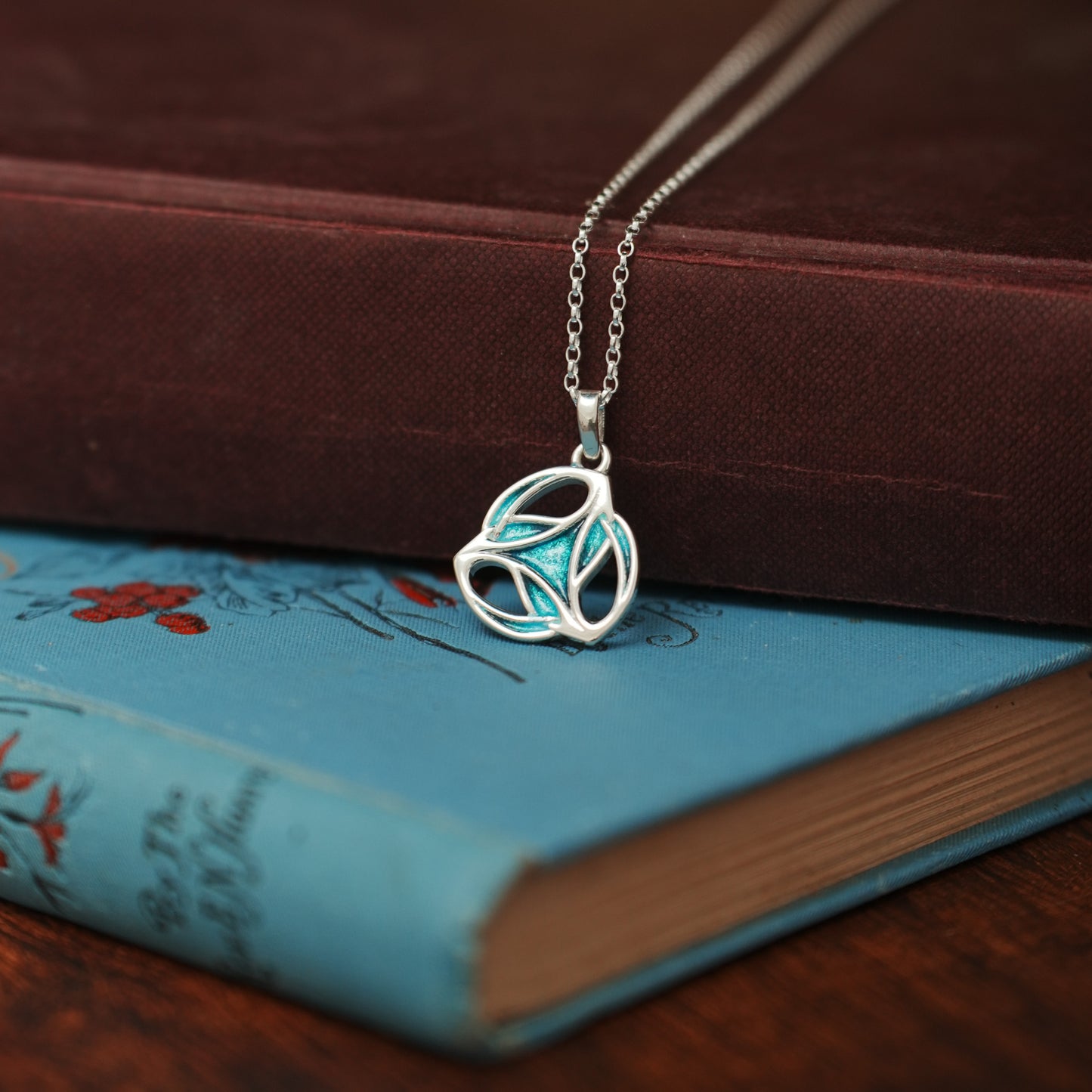 Tide - Archibald Knox Ulican Small Enamel Pendant Necklace