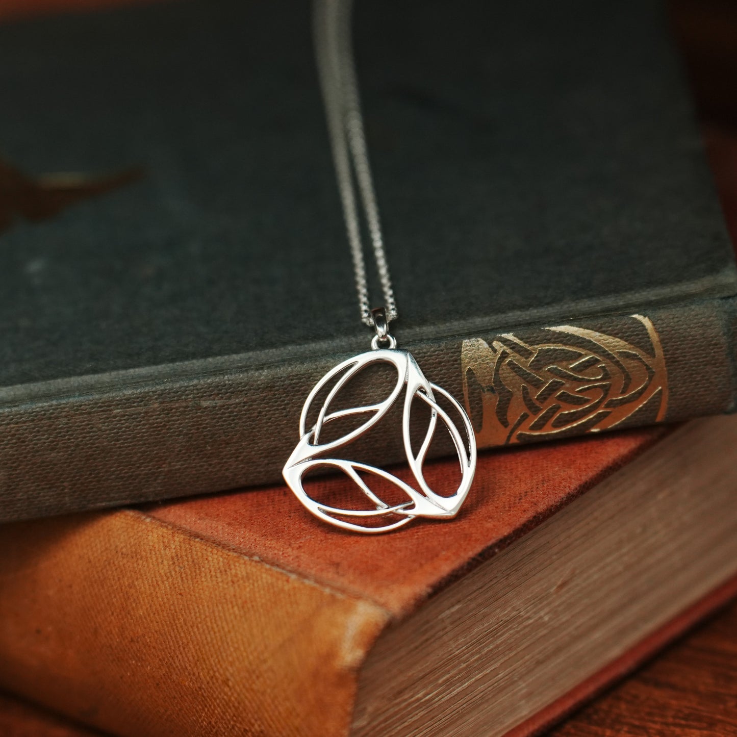 Archibald Knox Large Ulican Silver 'Triskel' Pendant