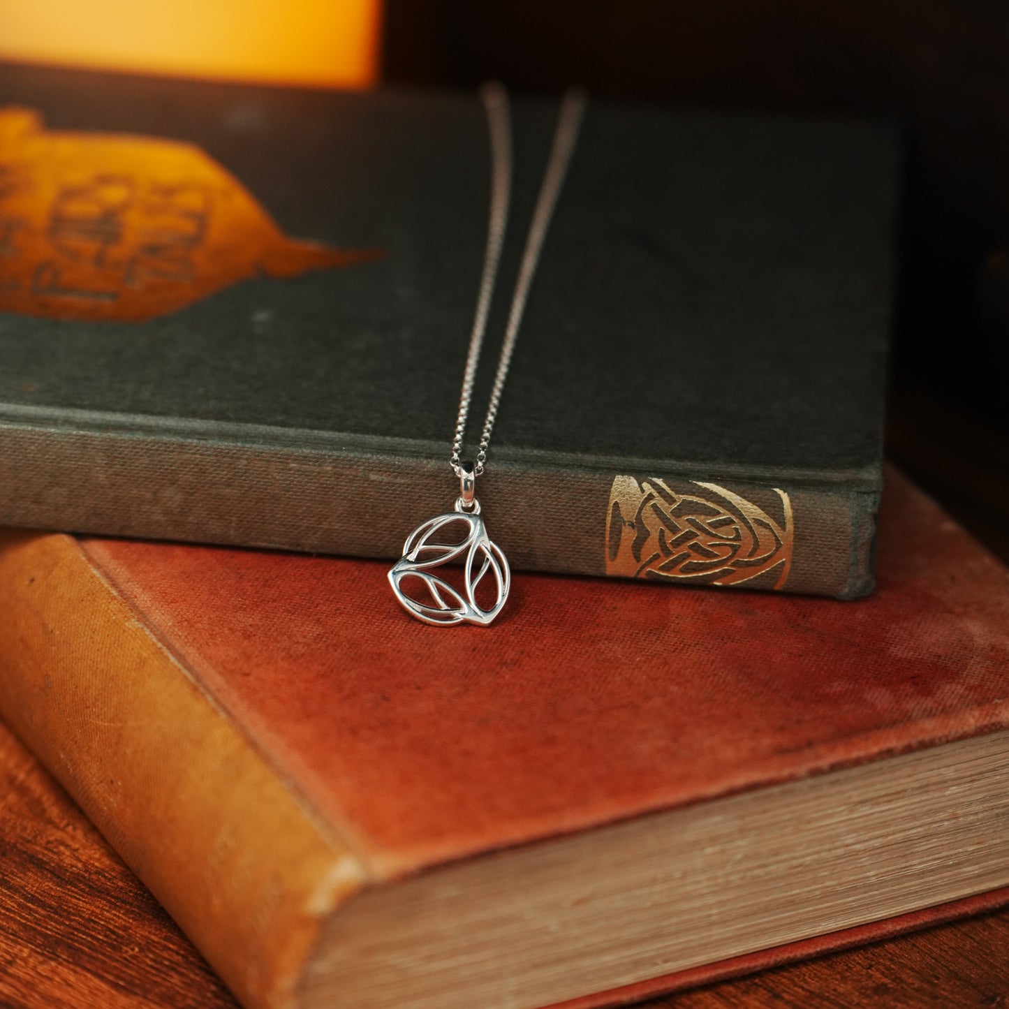 Archibald Knox Small Ulican 'Triskel' Pendant Necklace