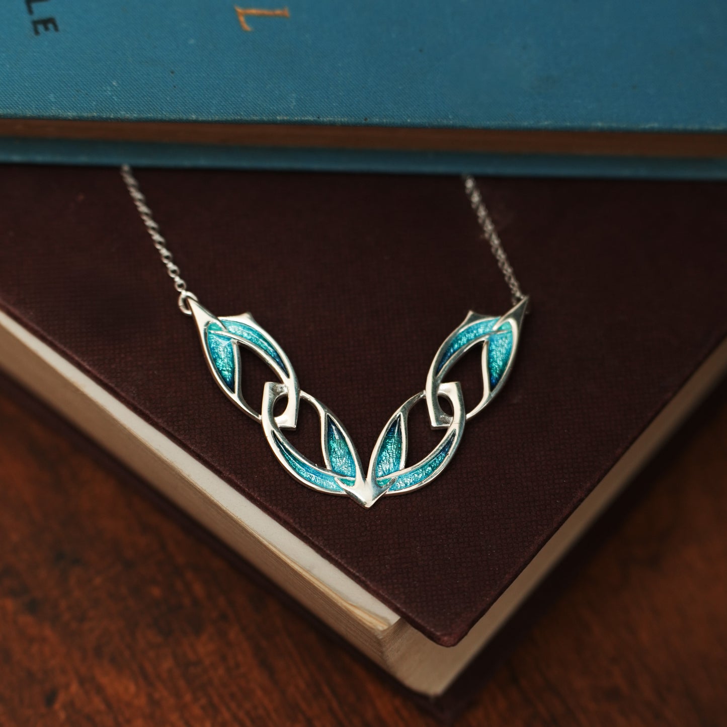 Tide - Archibald Knox Ulican Enamel Necklace