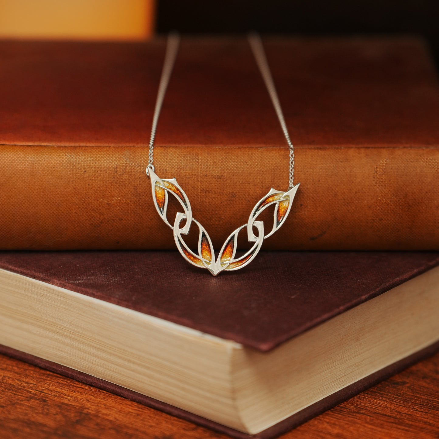 Ember - Archibald Knox Ulican Enamel Necklace
