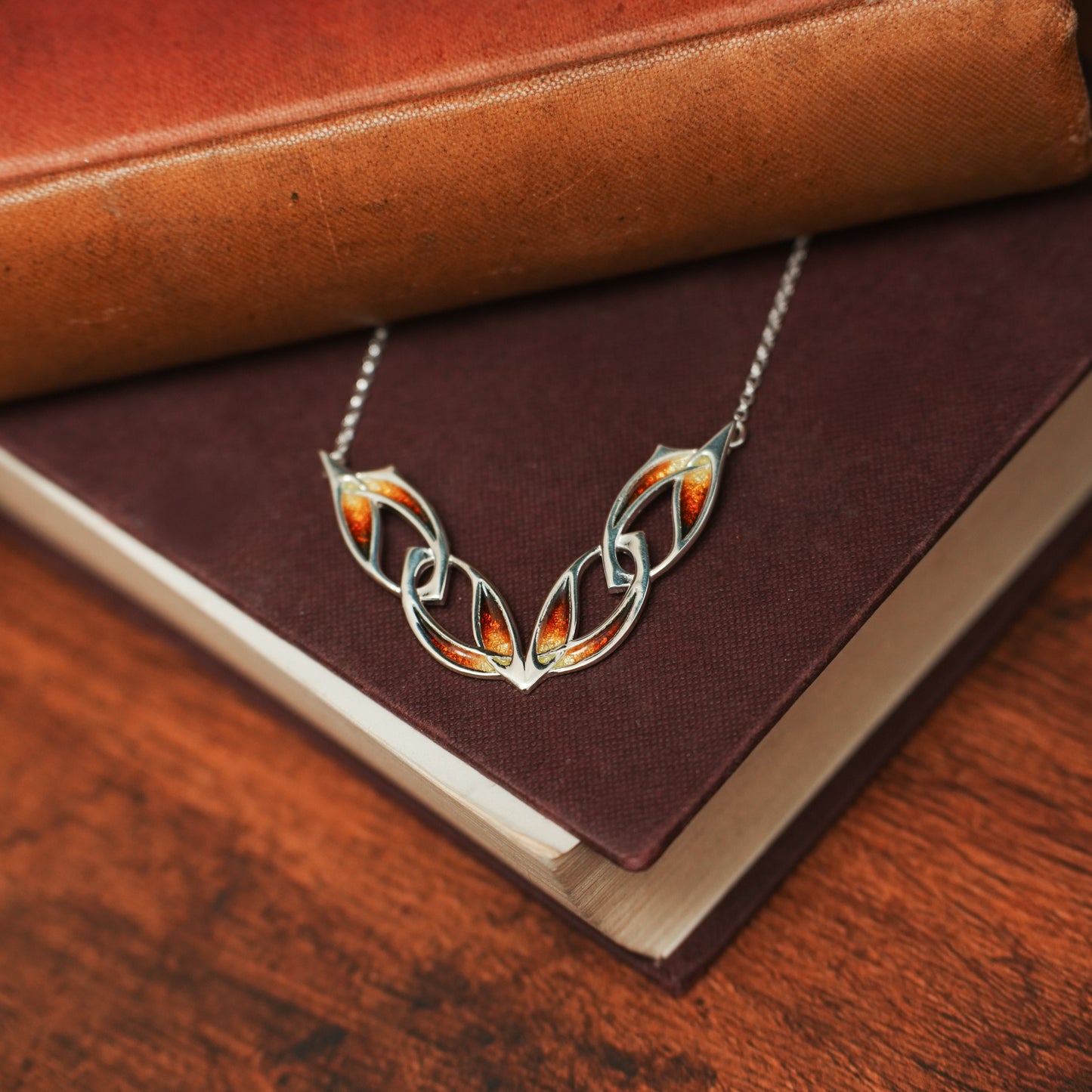 Ember - Archibald Knox Ulican Enamel Necklace