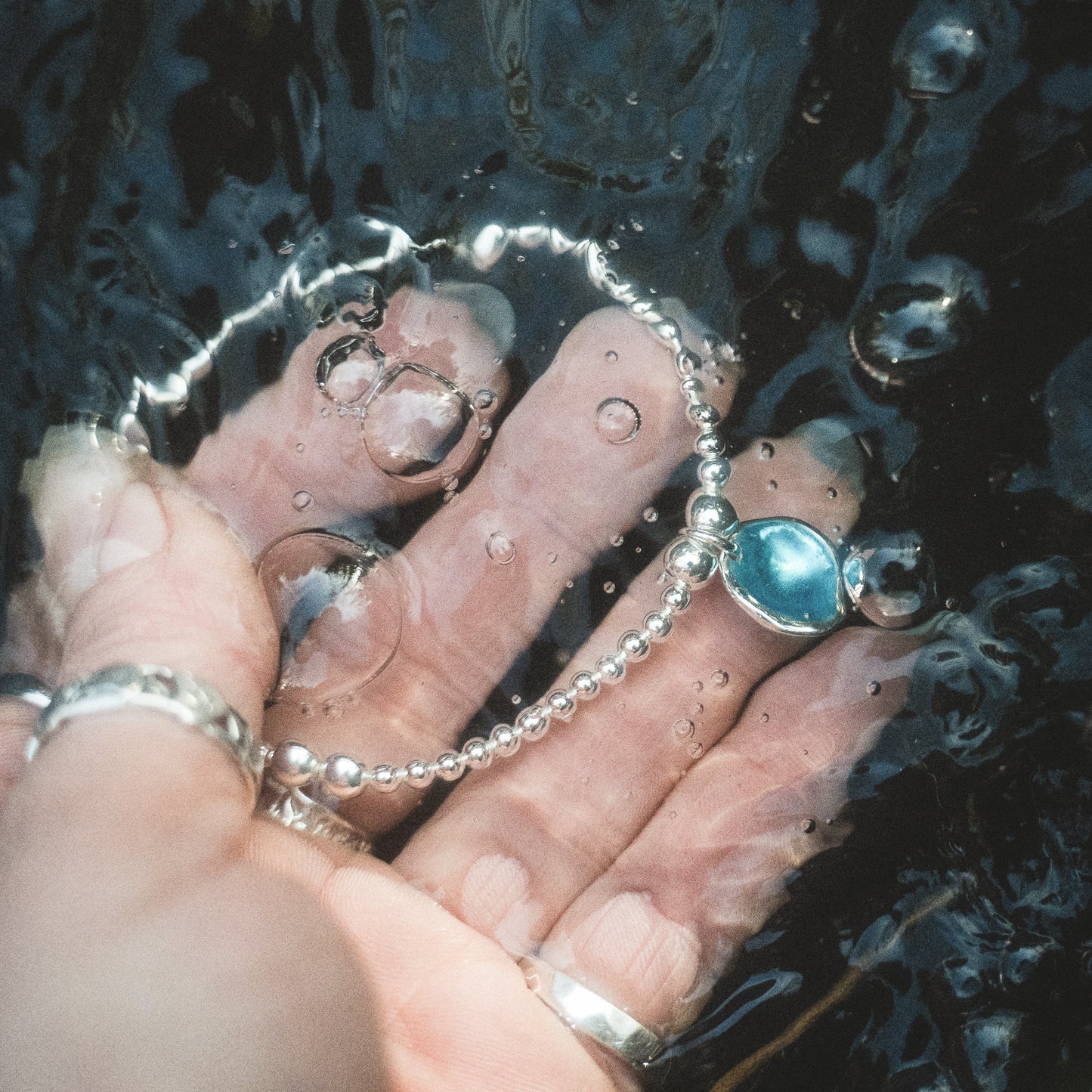 Enamel Droplet Charm Bracelet