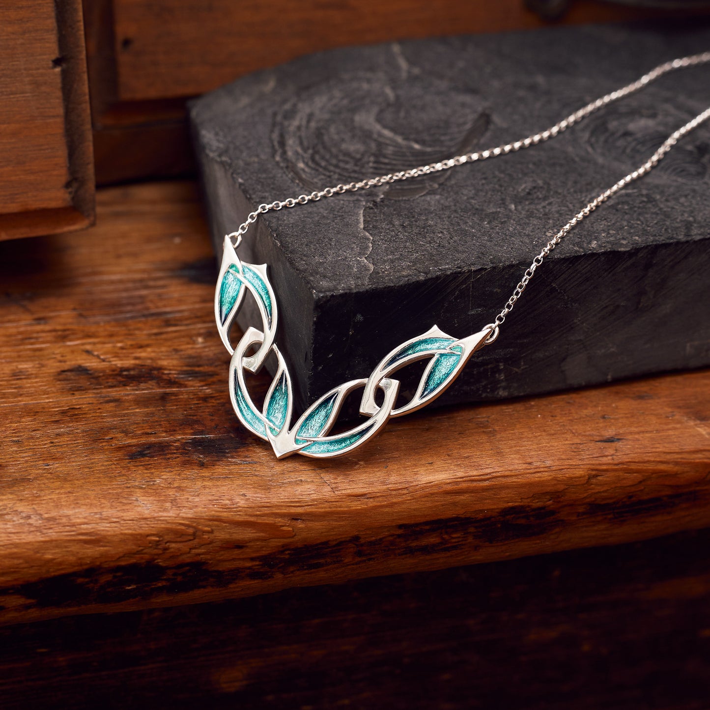 Tide - Archibald Knox Ulican Enamel Necklace