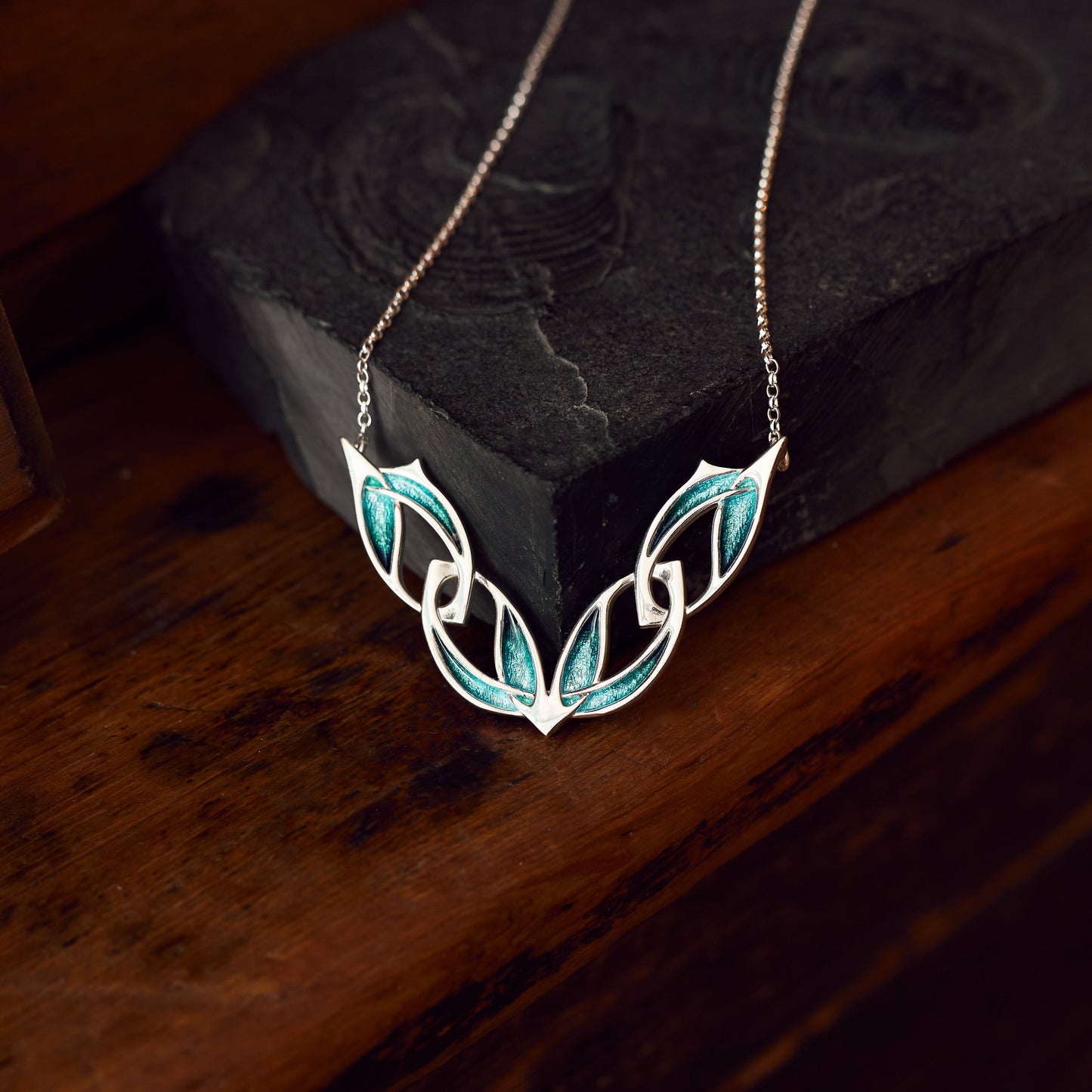 Tide - Archibald Knox Ulican Enamel Necklace