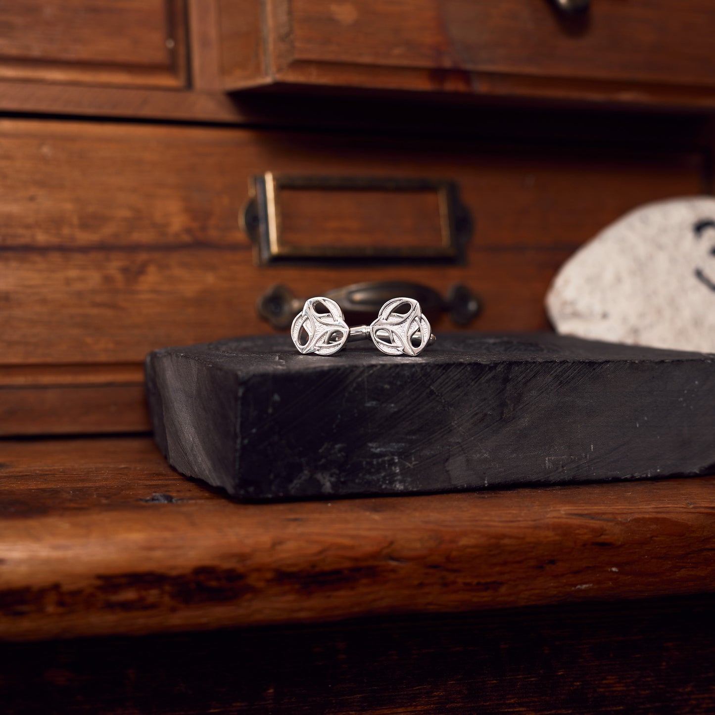 Archibald Knox Ulican Silver Cufflinks