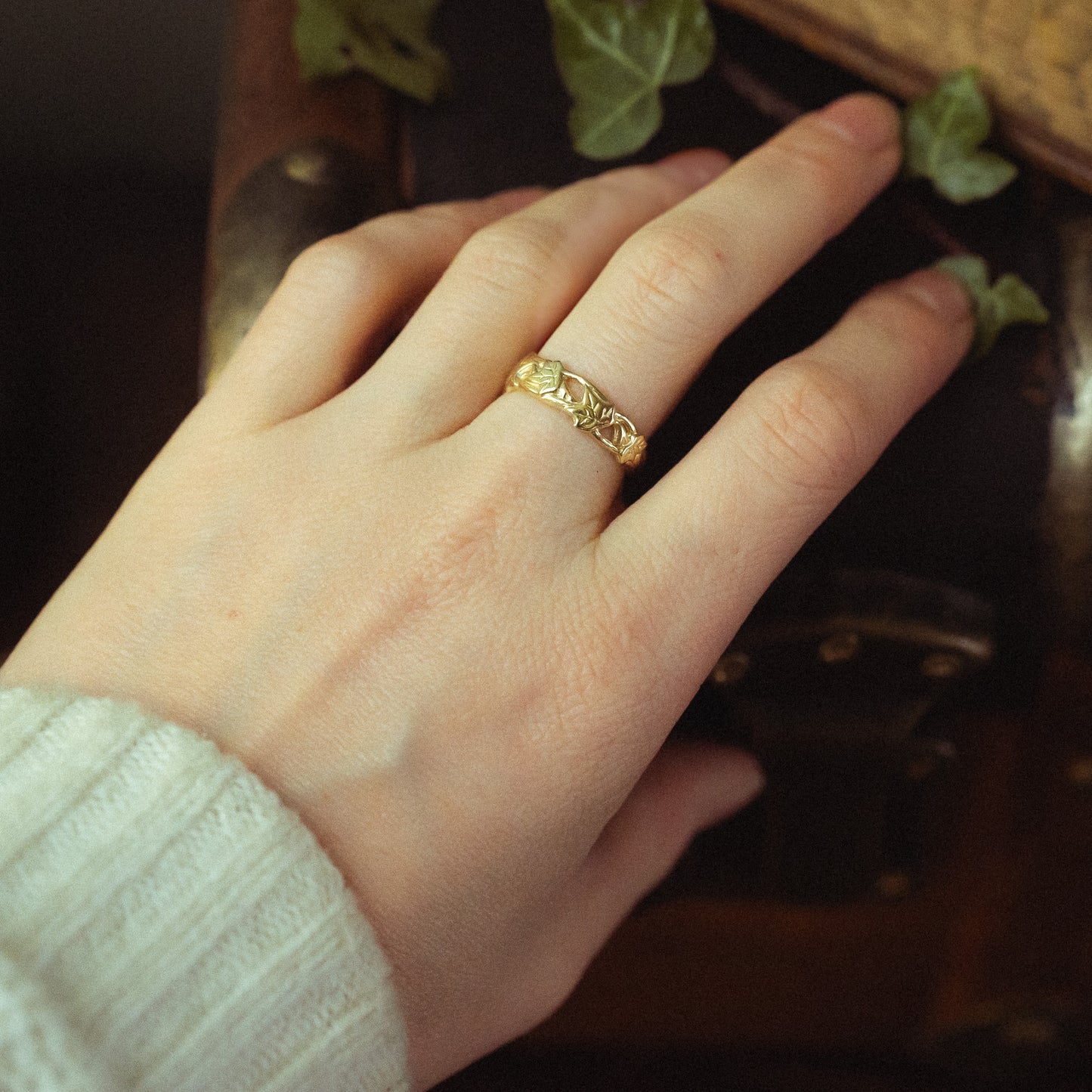 Gold Ivy Vine Ring