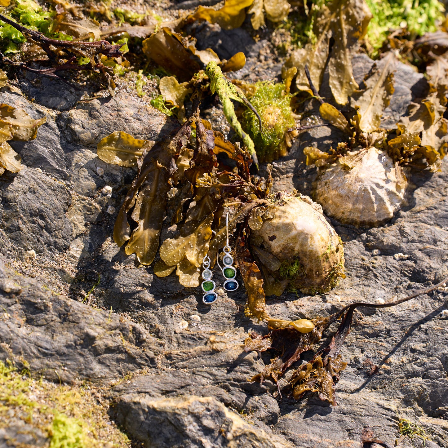 Sterling Silver Pebble Earrings - Langness