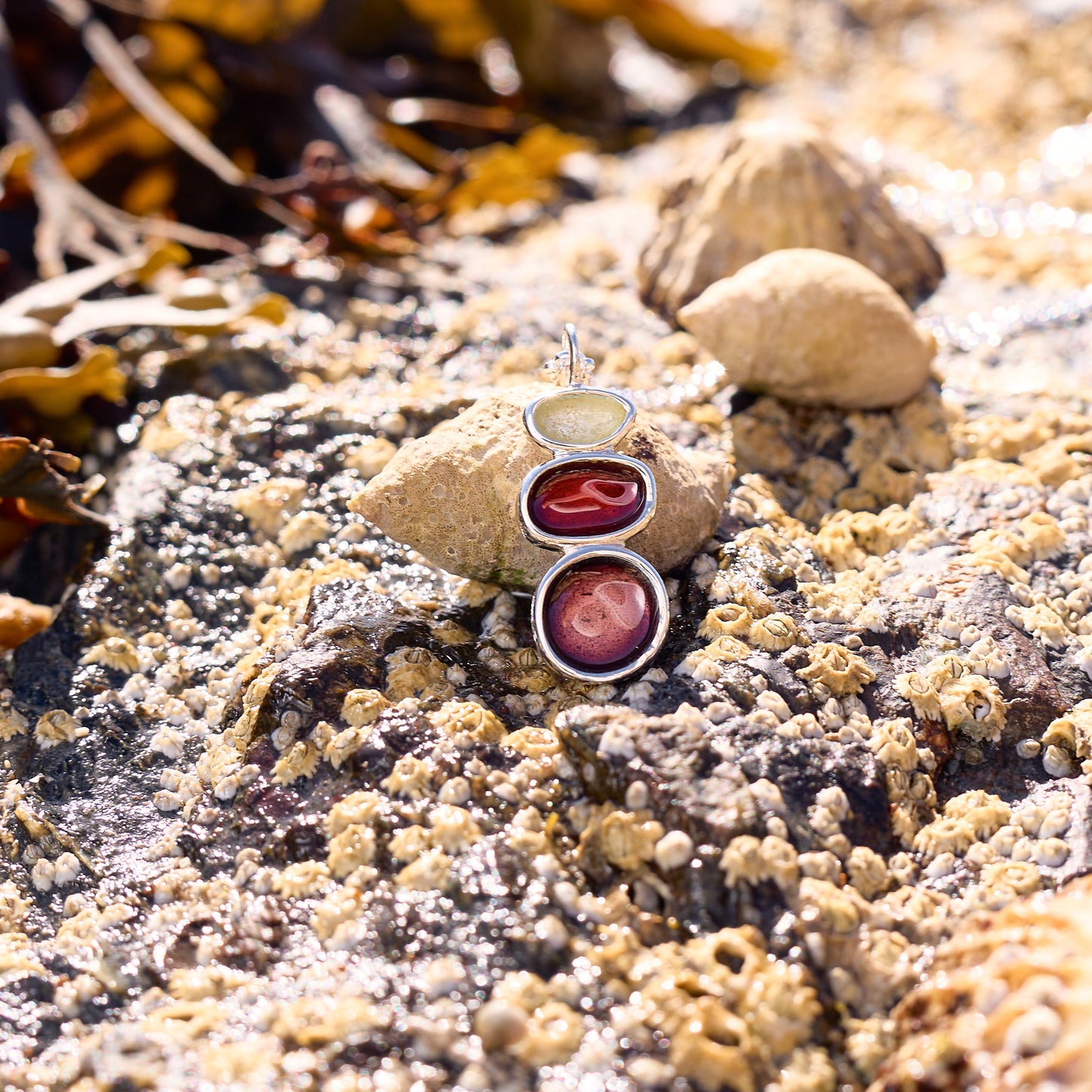 Sterling Silver Balance Pebble Necklace - Fenella