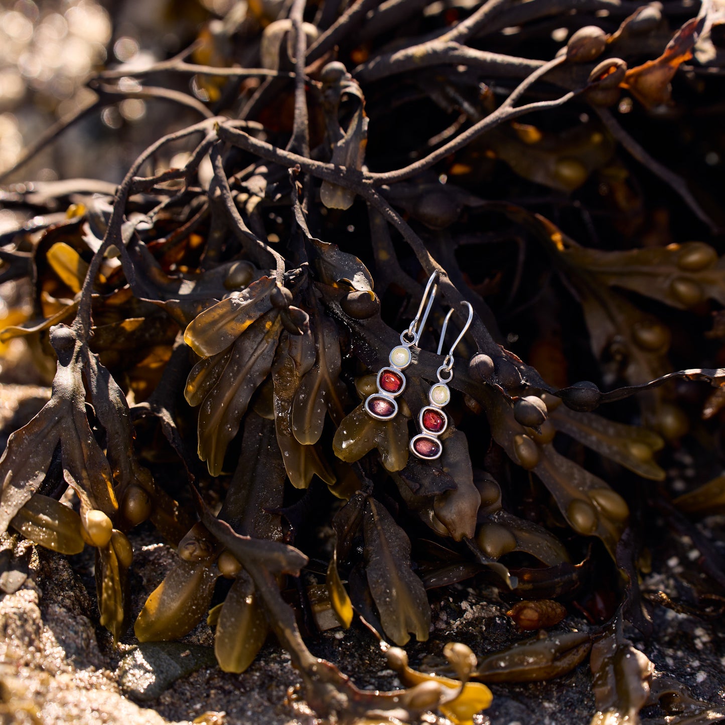 Sterling Silver Pebble Earrings - Fenella Beach