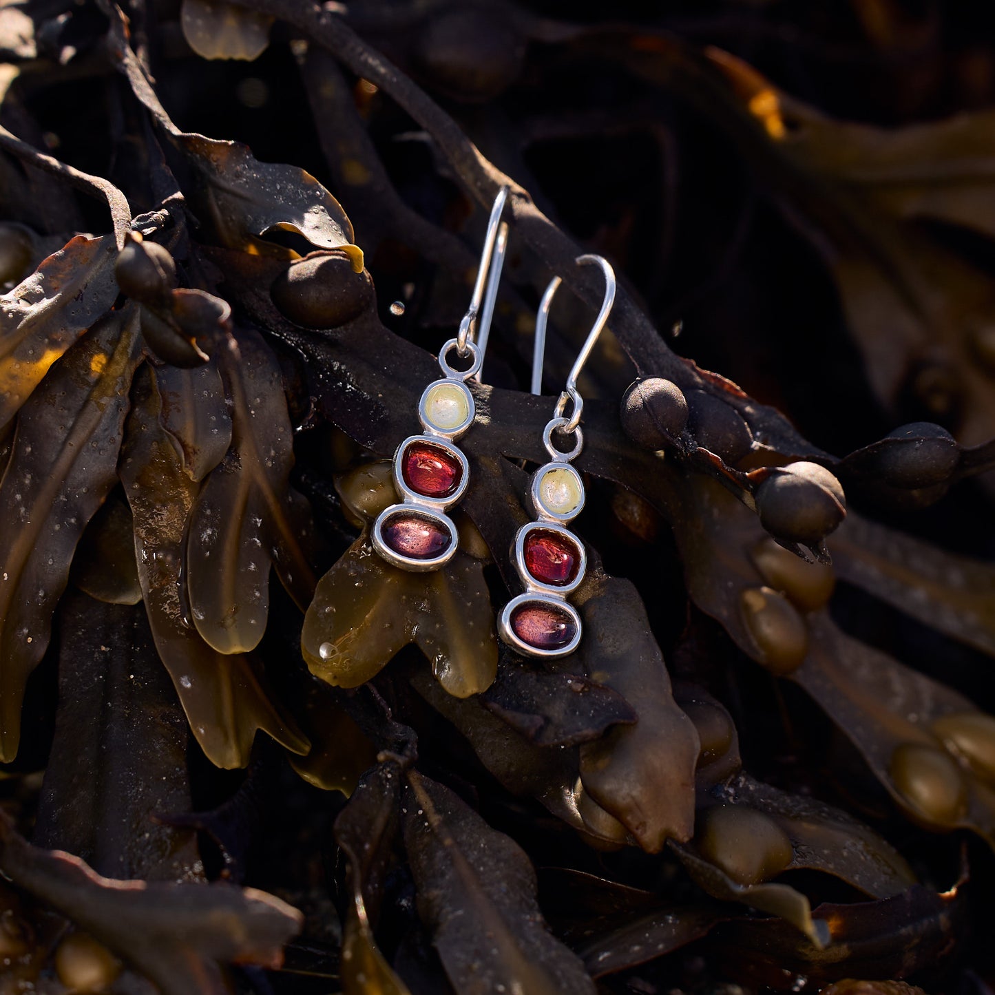 Sterling Silver Pebble Earrings - Fenella Beach