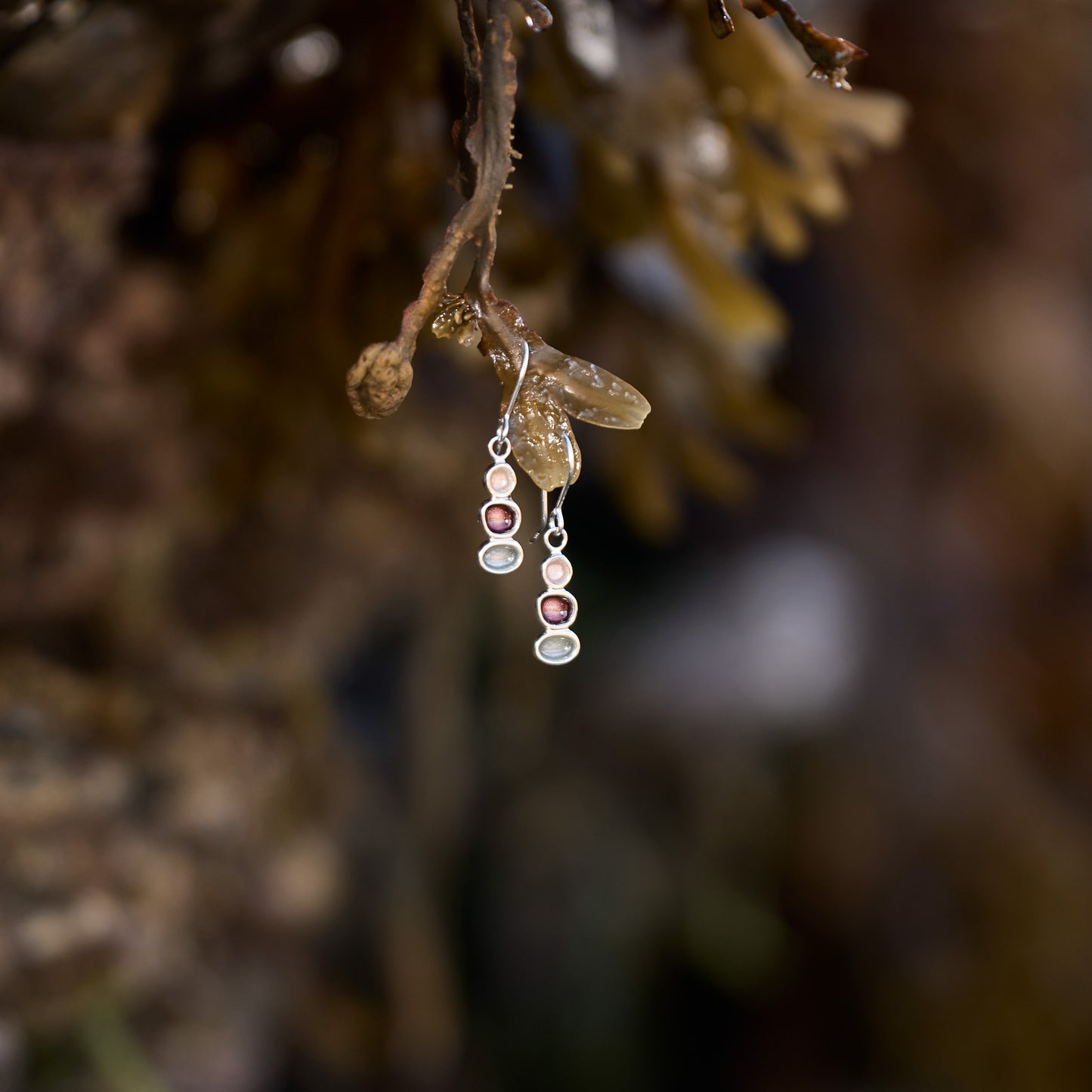 Sterling Silver Pebble Earrings - Laxey