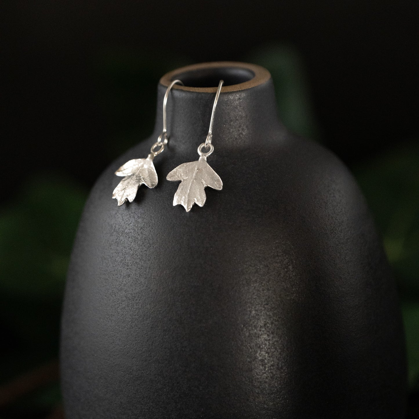 Hawthorn Leaf Earrings