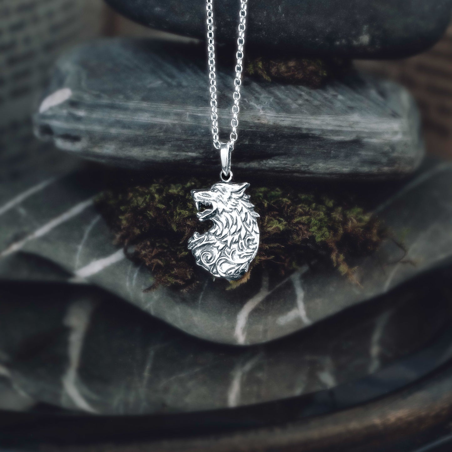 Moddey Dhoo Silver Pendant Necklace