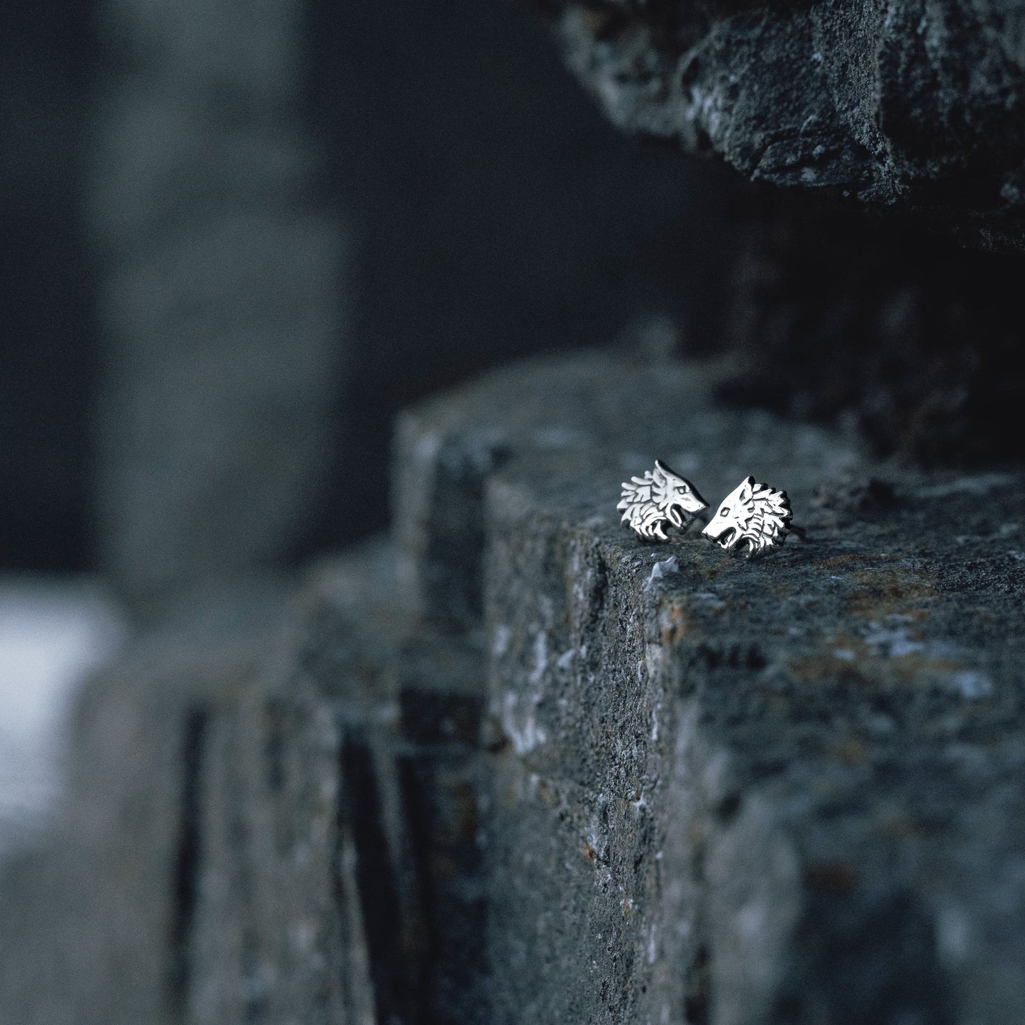 Moddey Dhoo Silver Stud Earrings