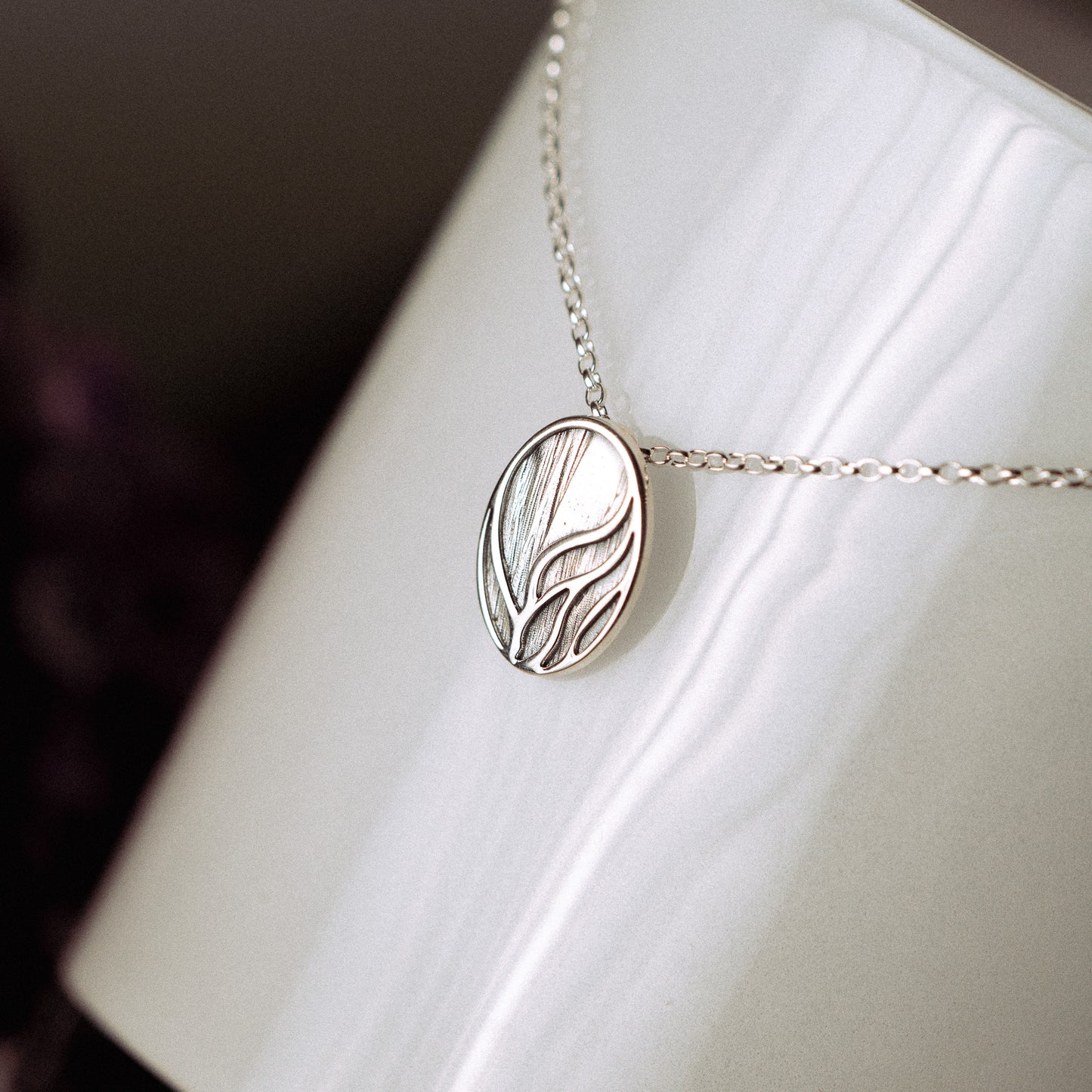 Sterling Silver Small Aurora Pendant Necklace