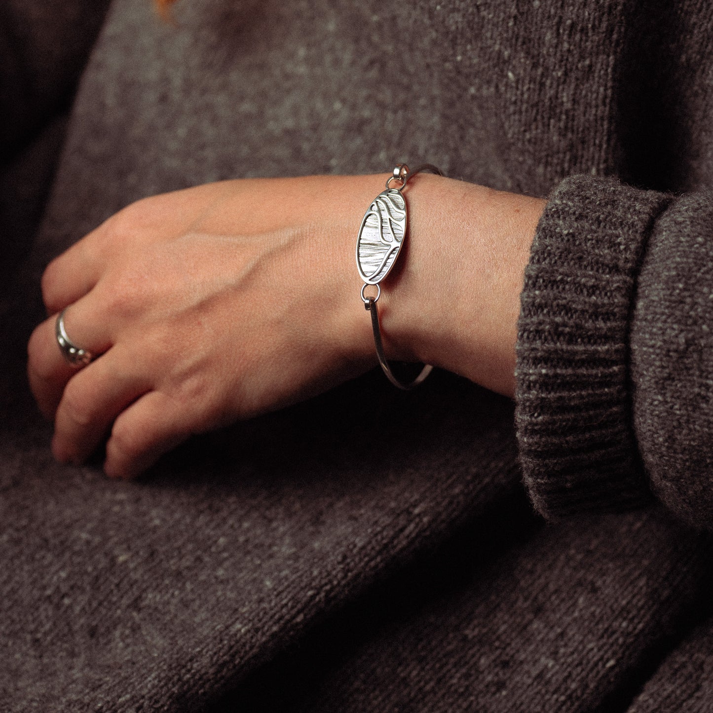 Sterling Silver Aurora Bangle