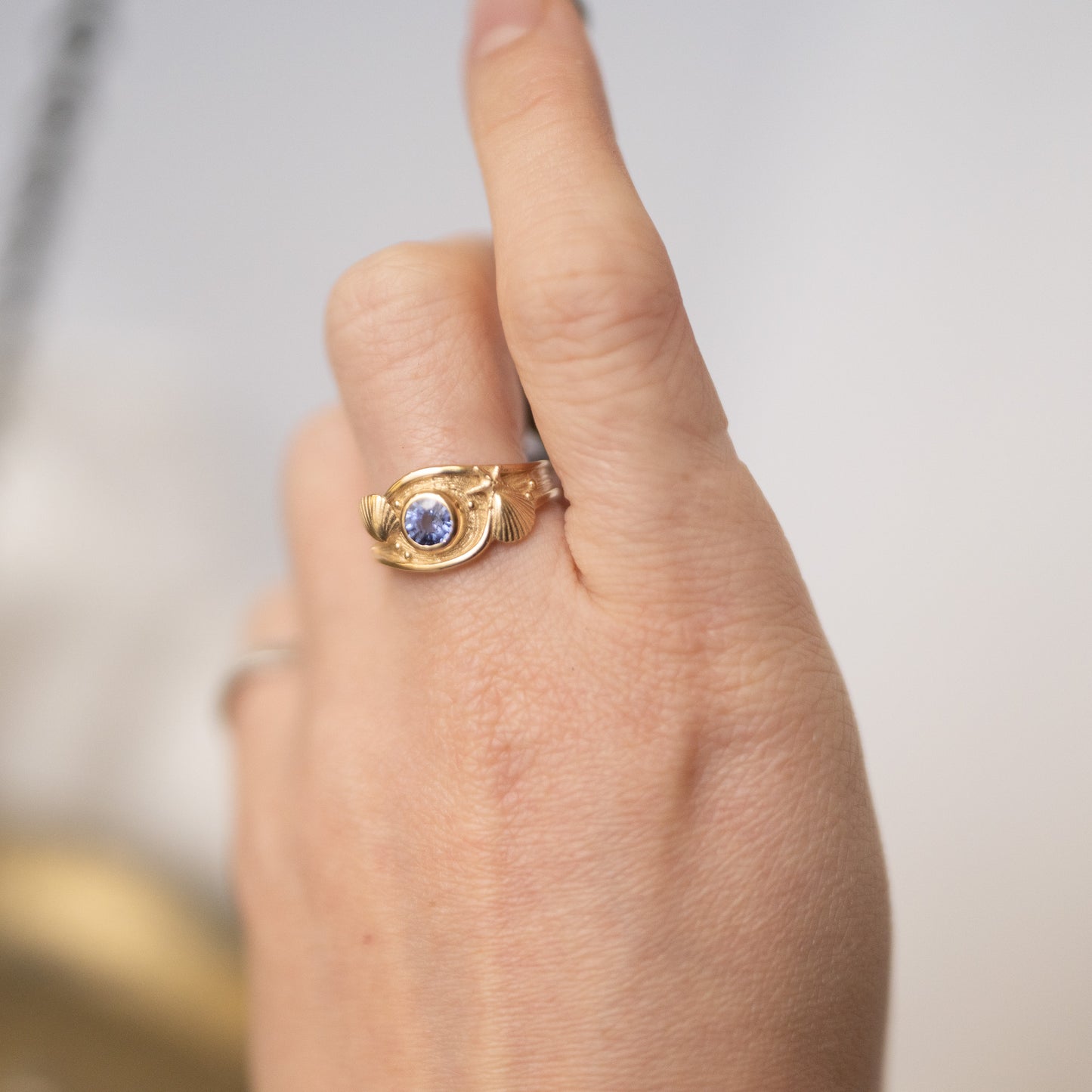 Gold and Sapphire Beachcomber Ring