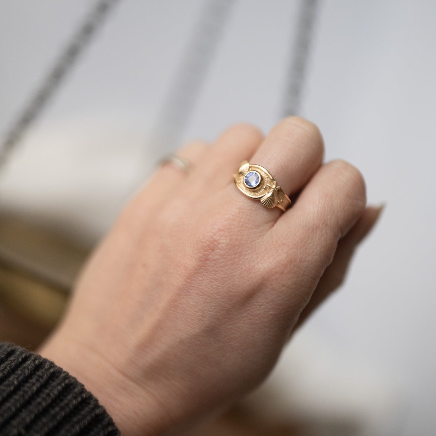 Gold and Sapphire Beachcomber Ring
