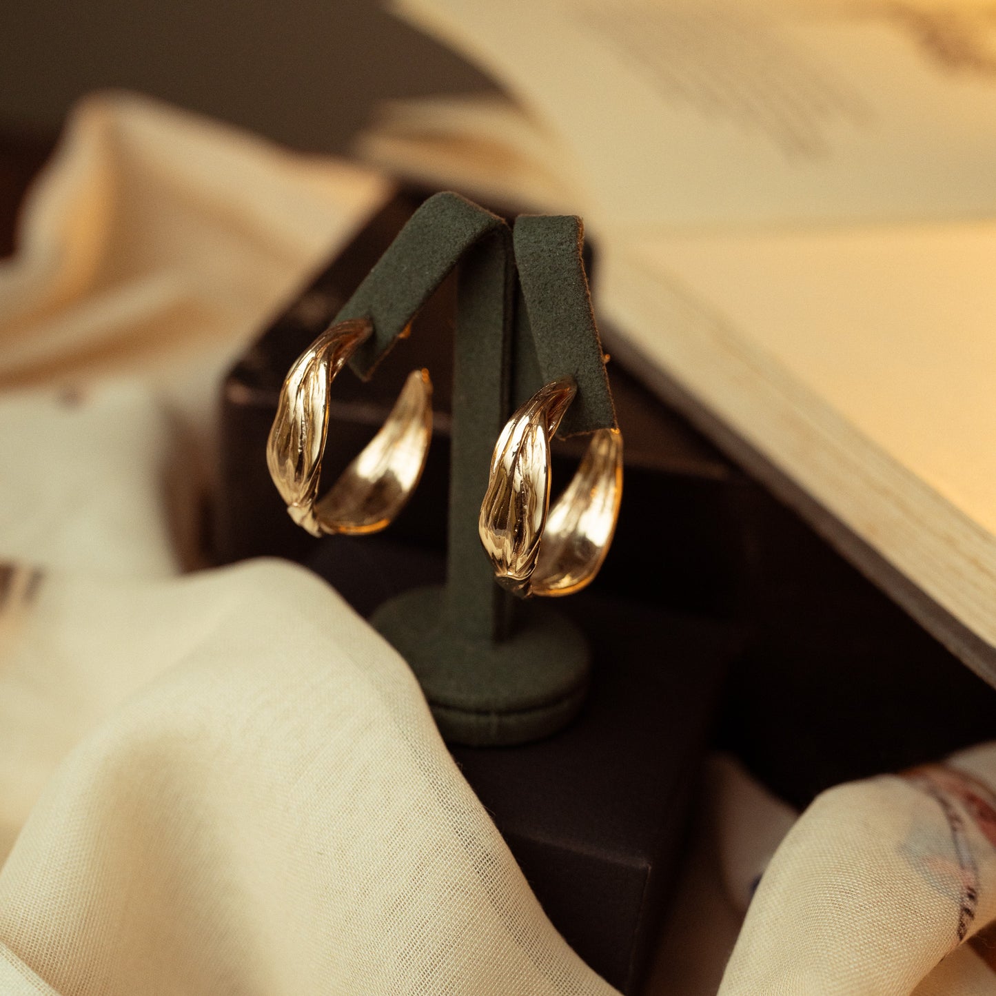 Drift Gold Hoop Earrings